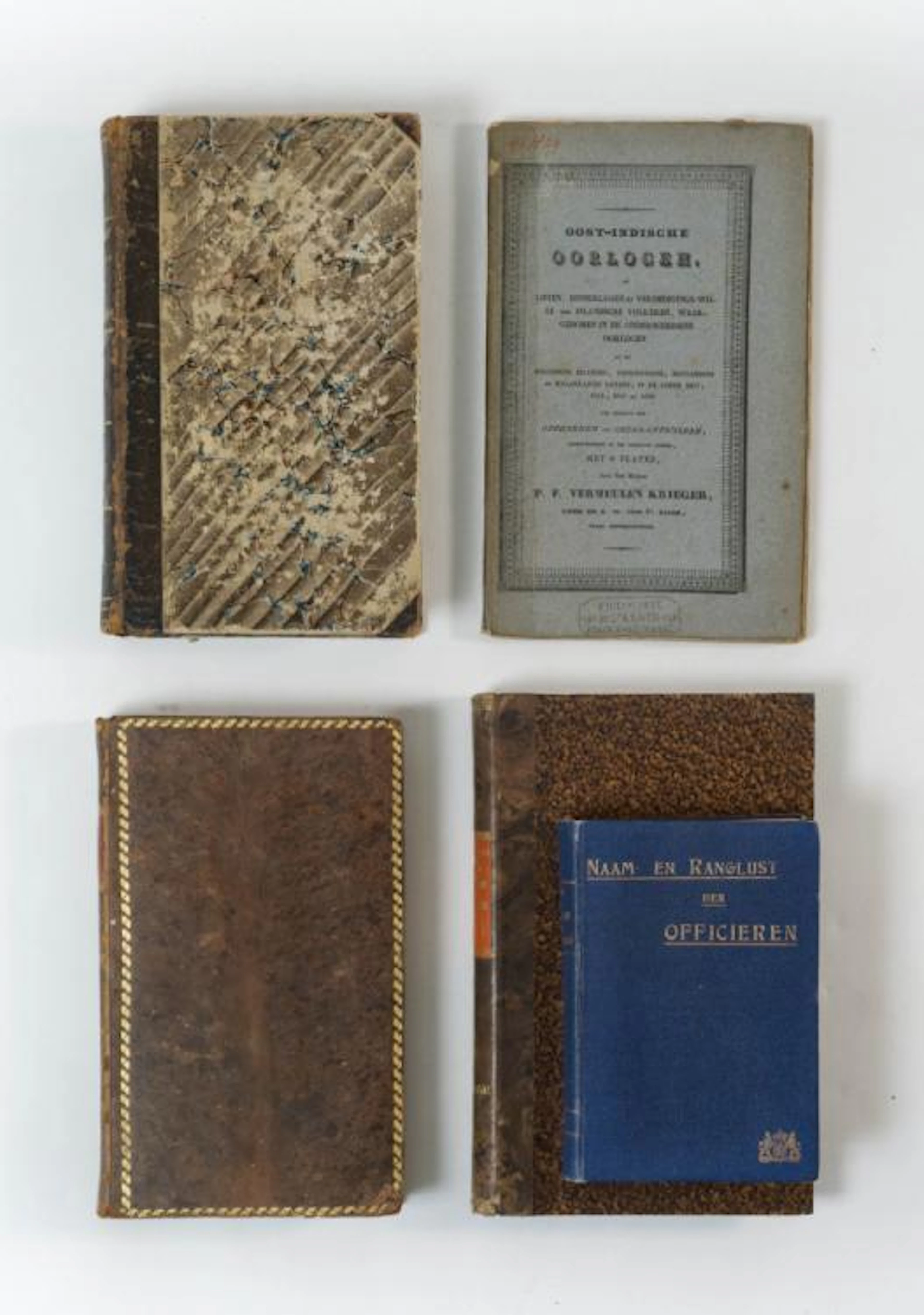 [Militaria] Five volumes: (1) Convolute with 4 parts in one volume,