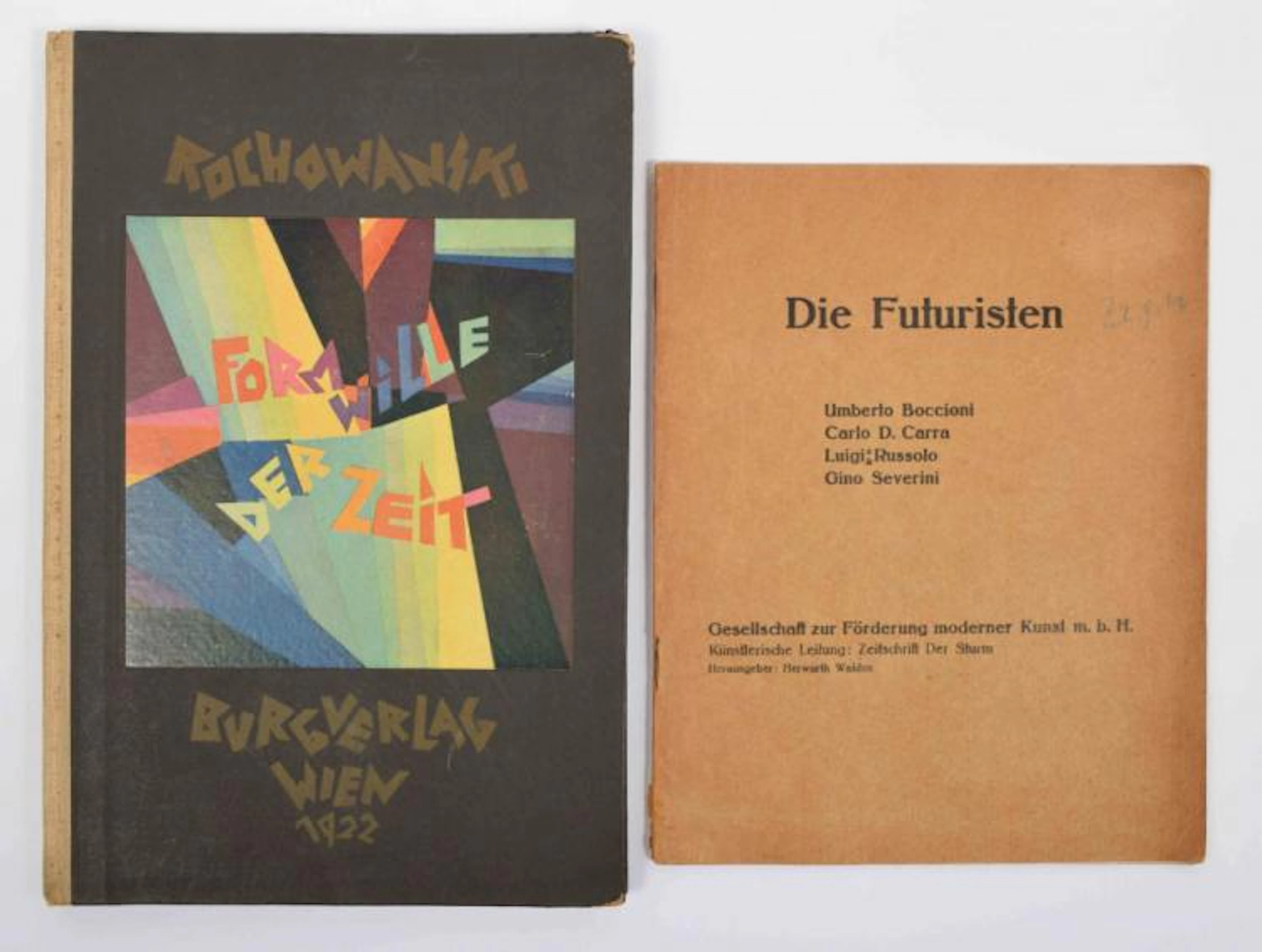 [Fine Arts: 20th century] Two titles: (1) Die Futuristen. 