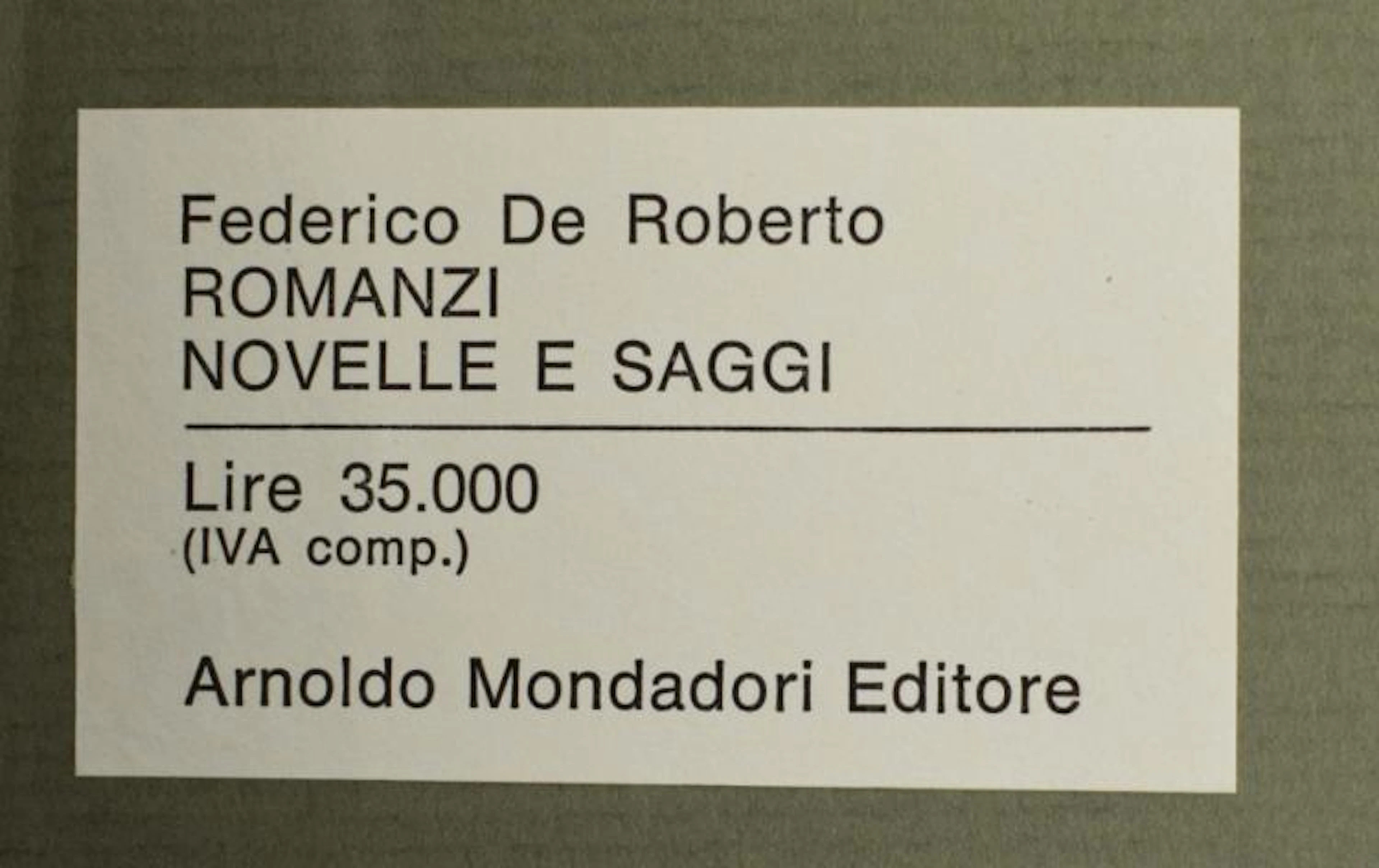 [Literature] [Italian literature] I Meridiani
