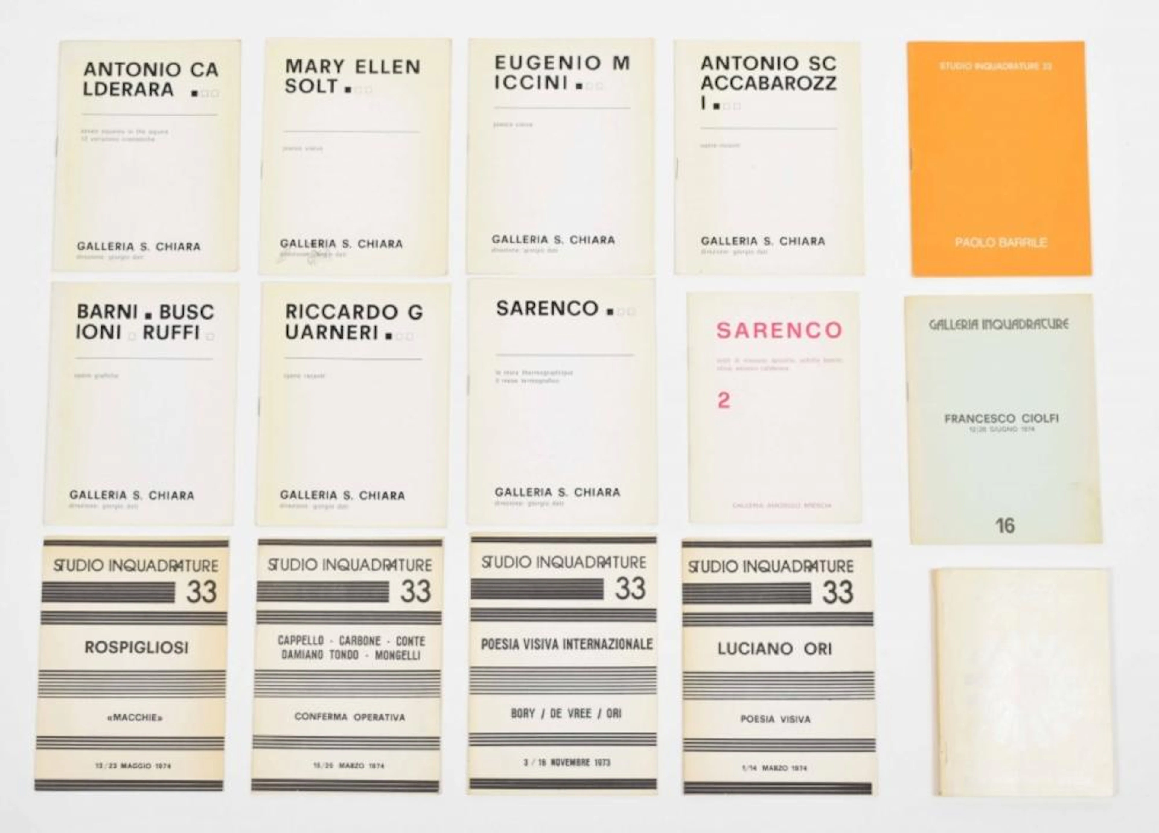 [FINE ARTS: 20TH CENTURY] [CONCRETE POETRY] SARENCO