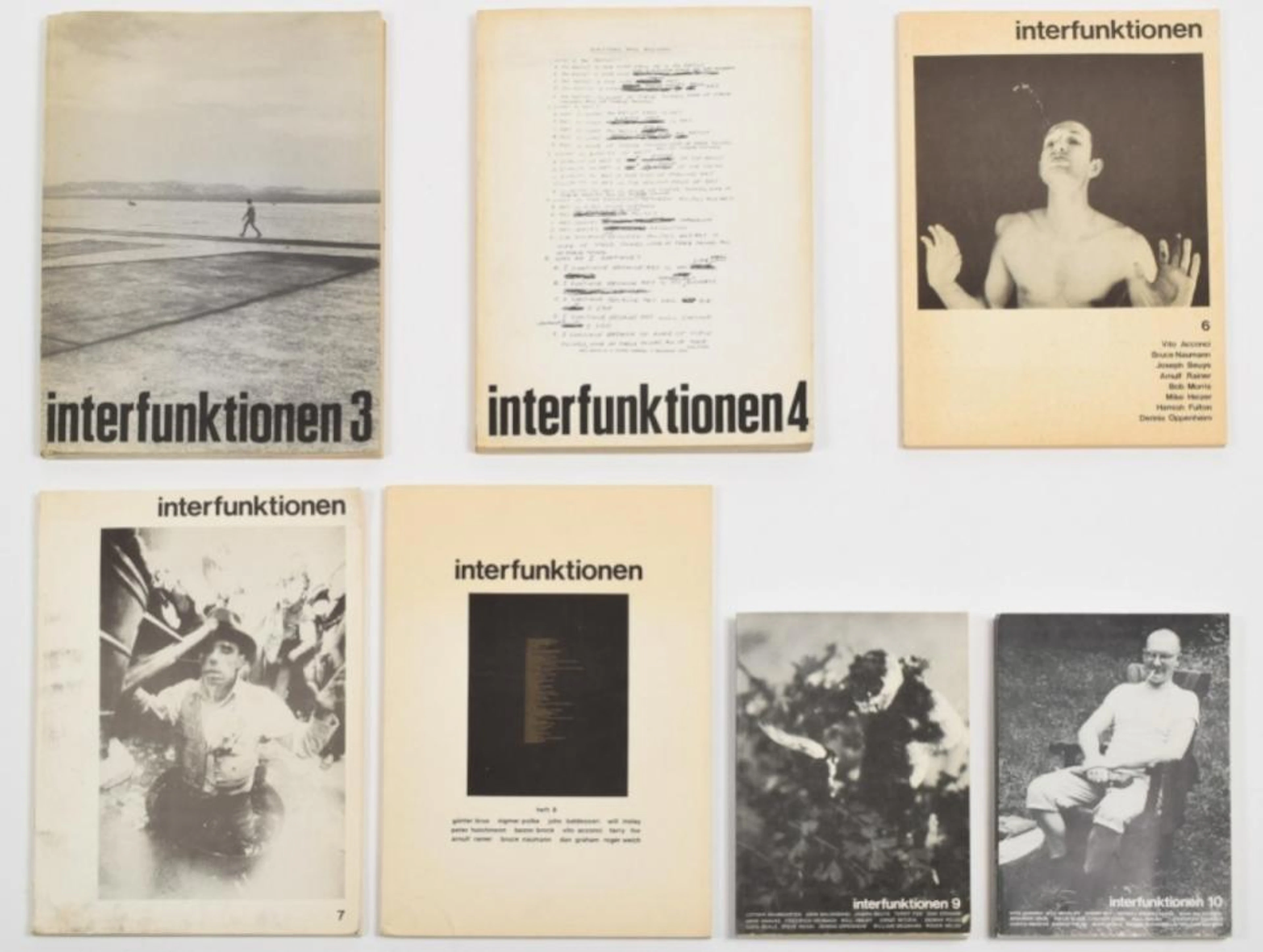 [CONCEPTUAL ARTS] INTERFUNKTIONEN, LOT OF 8