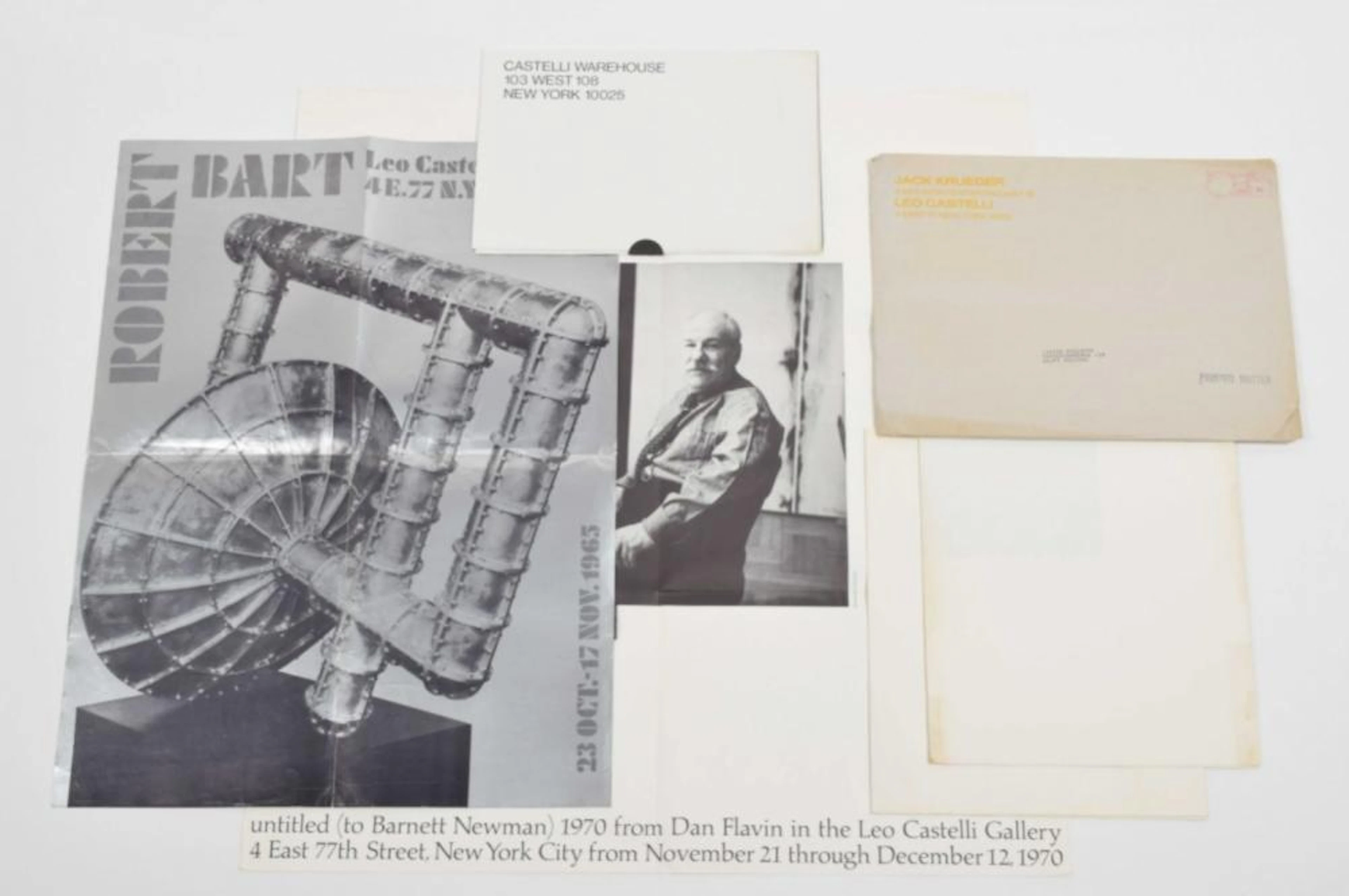 [CONCEPTUAL ART: EPHEMERA] LEO CASTELLI POSTERS, LOT OF 9