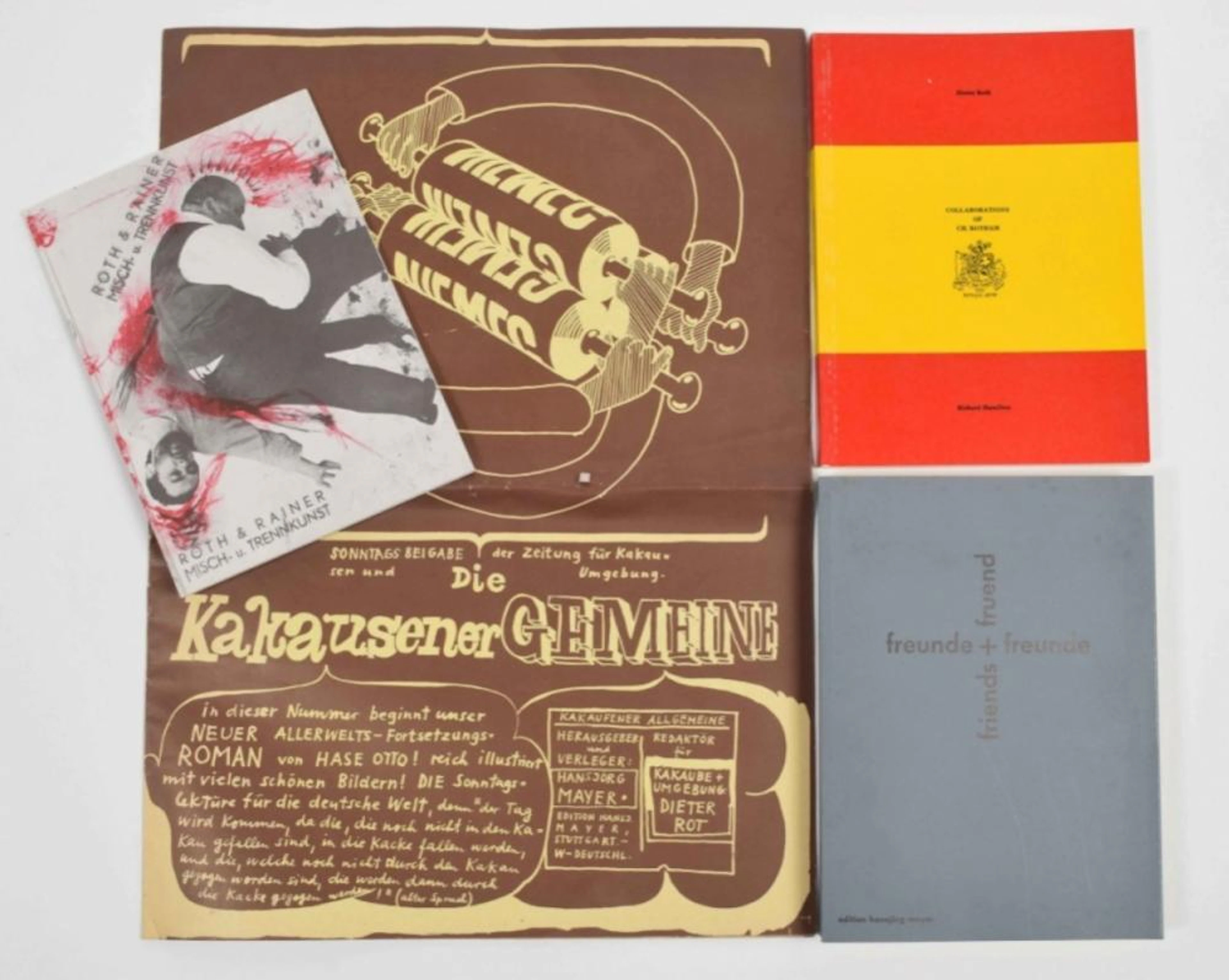 [FLUXUS: ARTISTS? PUBLICATIONS] DIETER ROTH, FOUR PUBLICATIONS