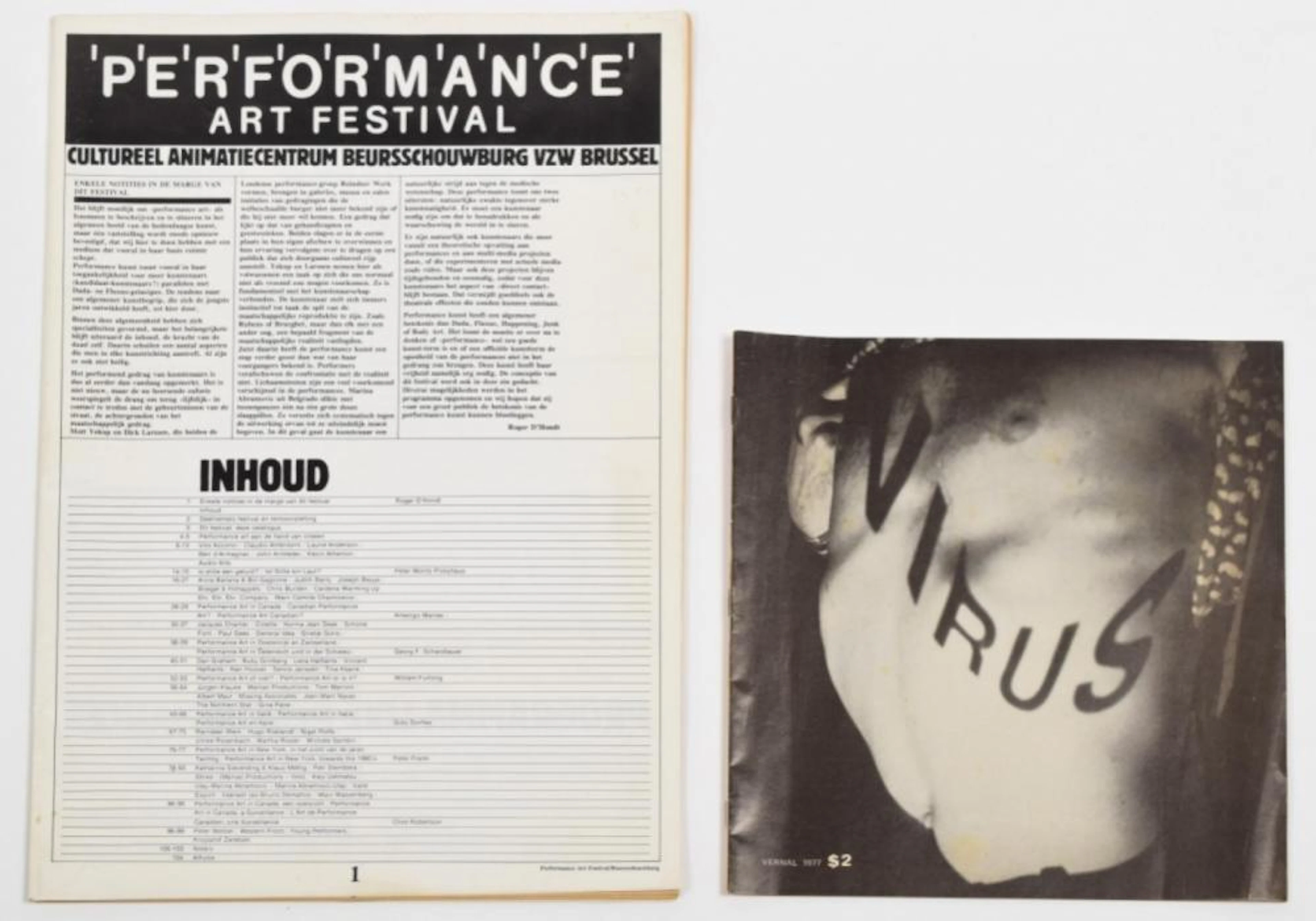[CONCEPTUAL ARTS] PERFORMANCE ART FESTIVAL BRUSSELS