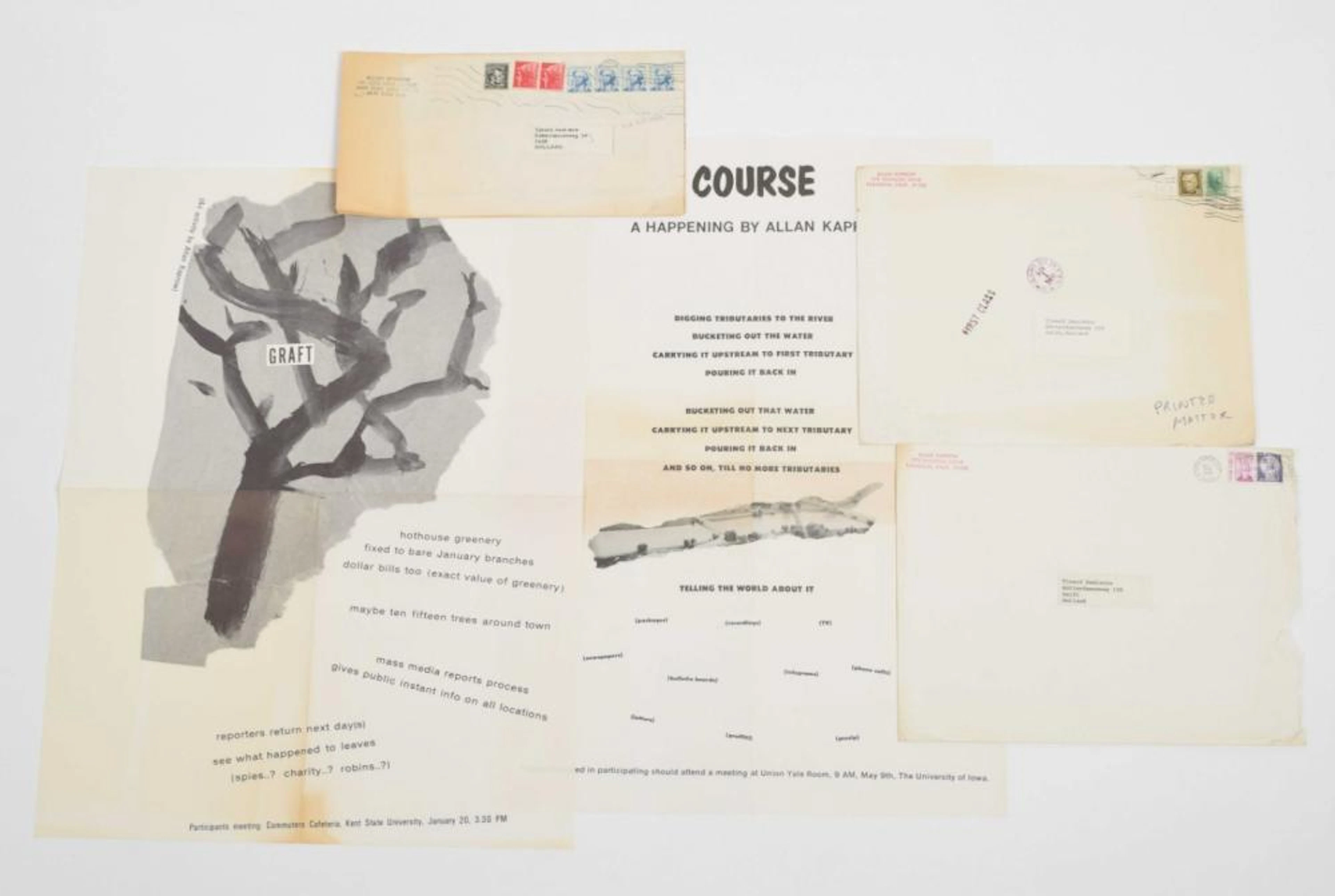 [FLUXUS: SCORES, EVENTS, EPHEMERA] ALLAN KAPROW, TRANSFER, COURSE AND GRAFT