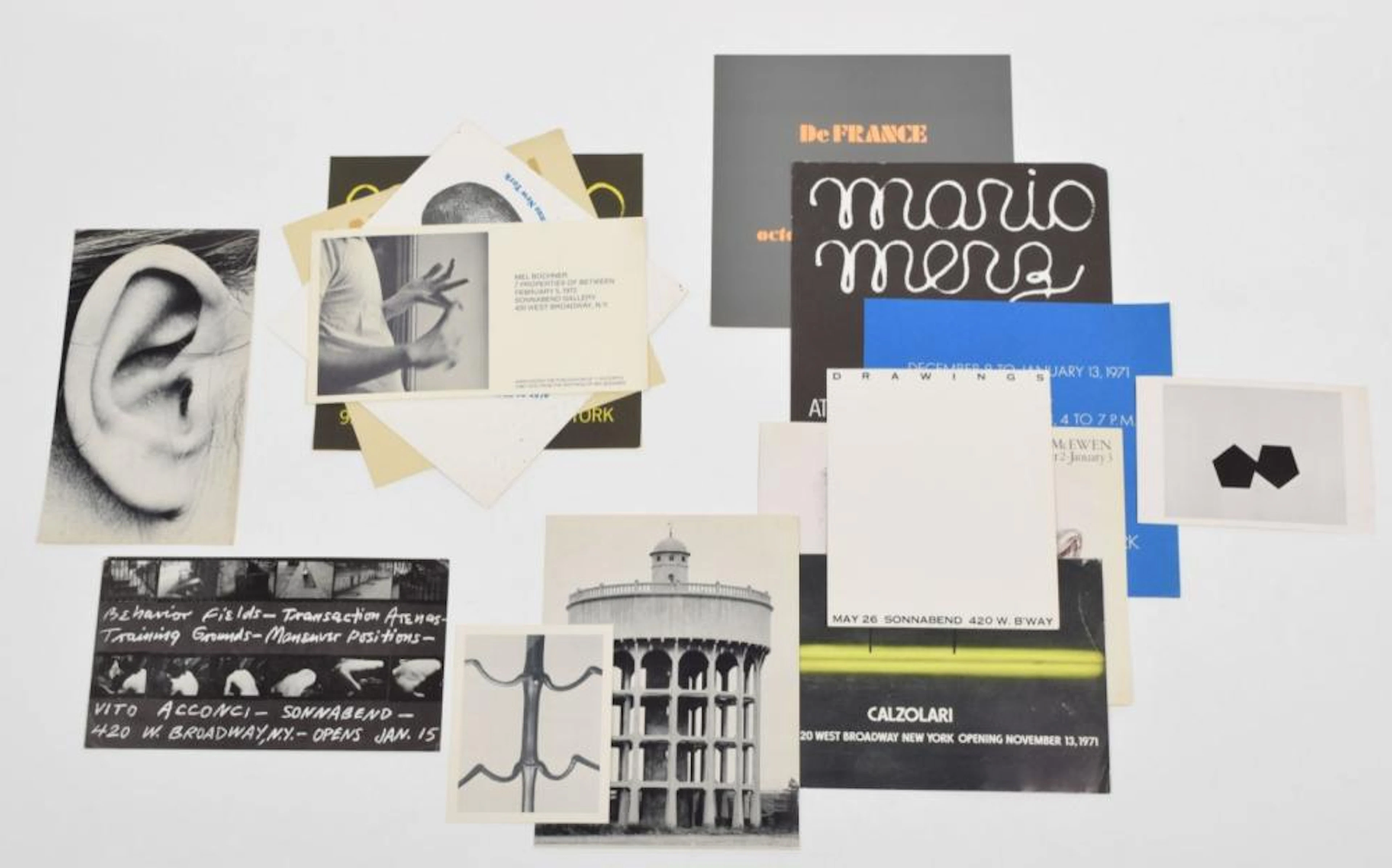 [CONCEPTUAL ART: EPHEMERA] SONNABEND NEW YORK