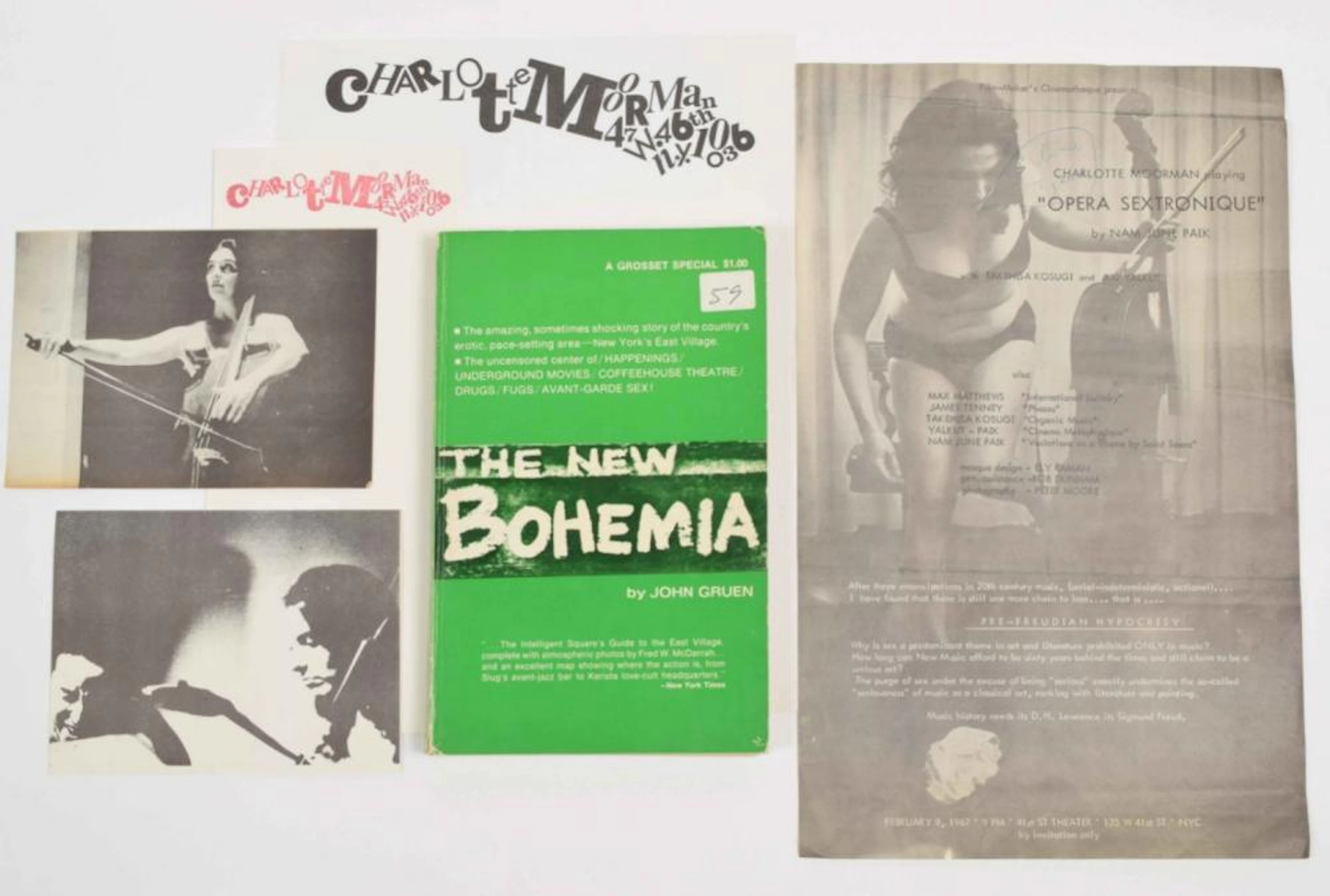 [FLUXUS: SCORES, EVENTS, EPHEMERA] CHARLOTTE MOORMA