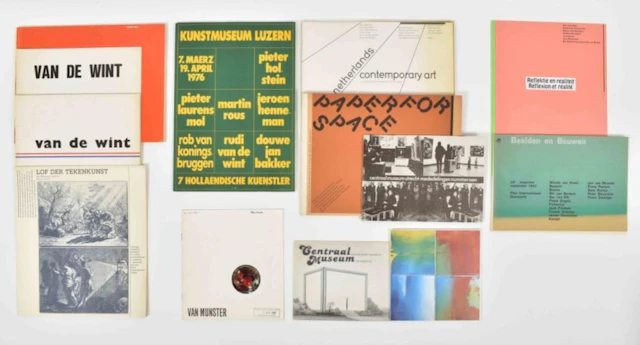 [CONCEPTUAL ART] CATALOGUES DUTCH ARTISTS, LOT OF 13
