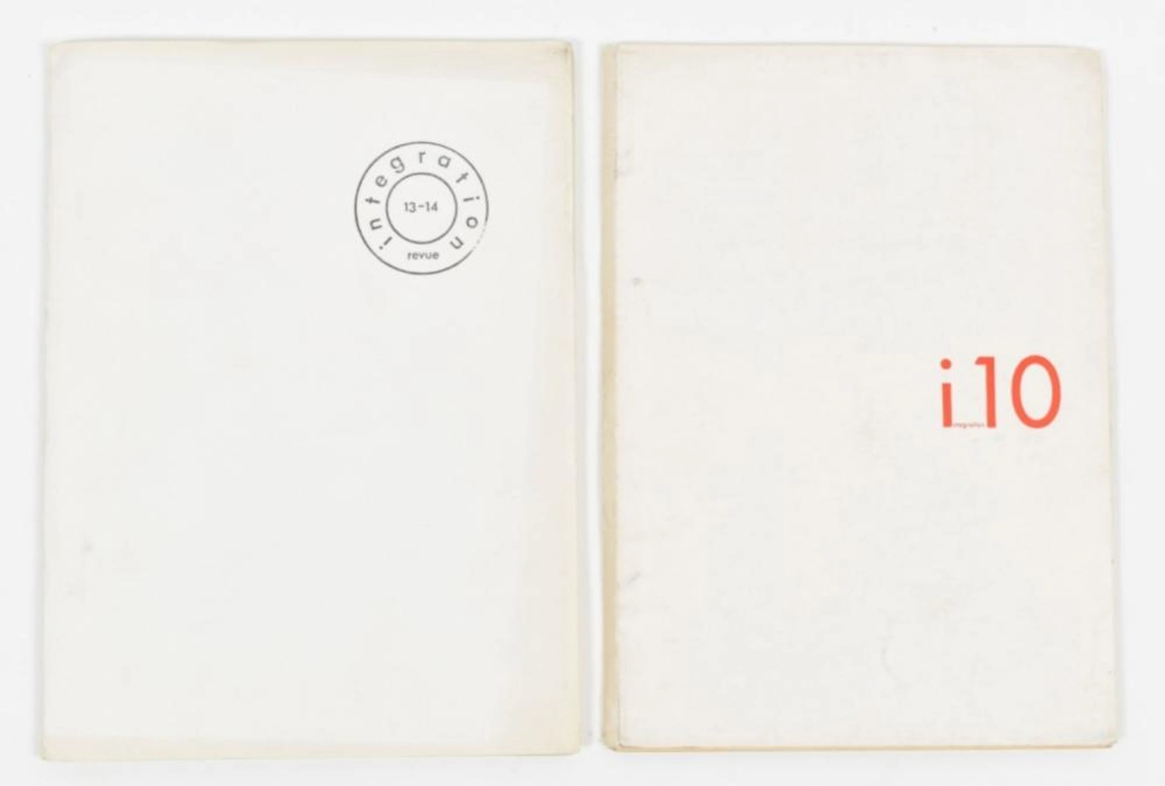[CONCRETE POETRY/TYPOGRAPHY] HERMAN DE VRIES ED, REVUE INTEGRATION 10 & 13/14