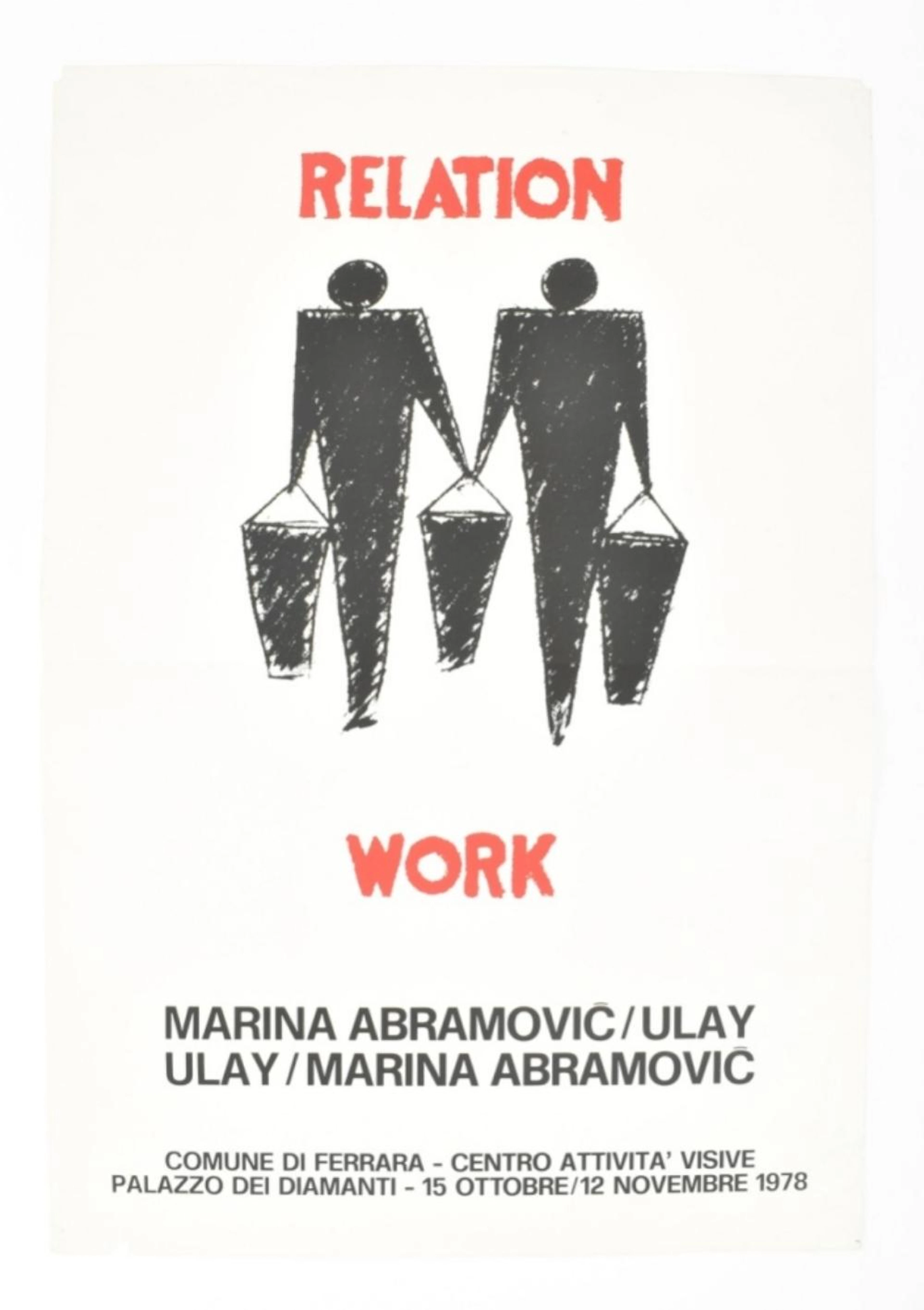 [PRINTS AND POSTERS] ABRAMOVIC/ULAY, RELATION WORK, 1978