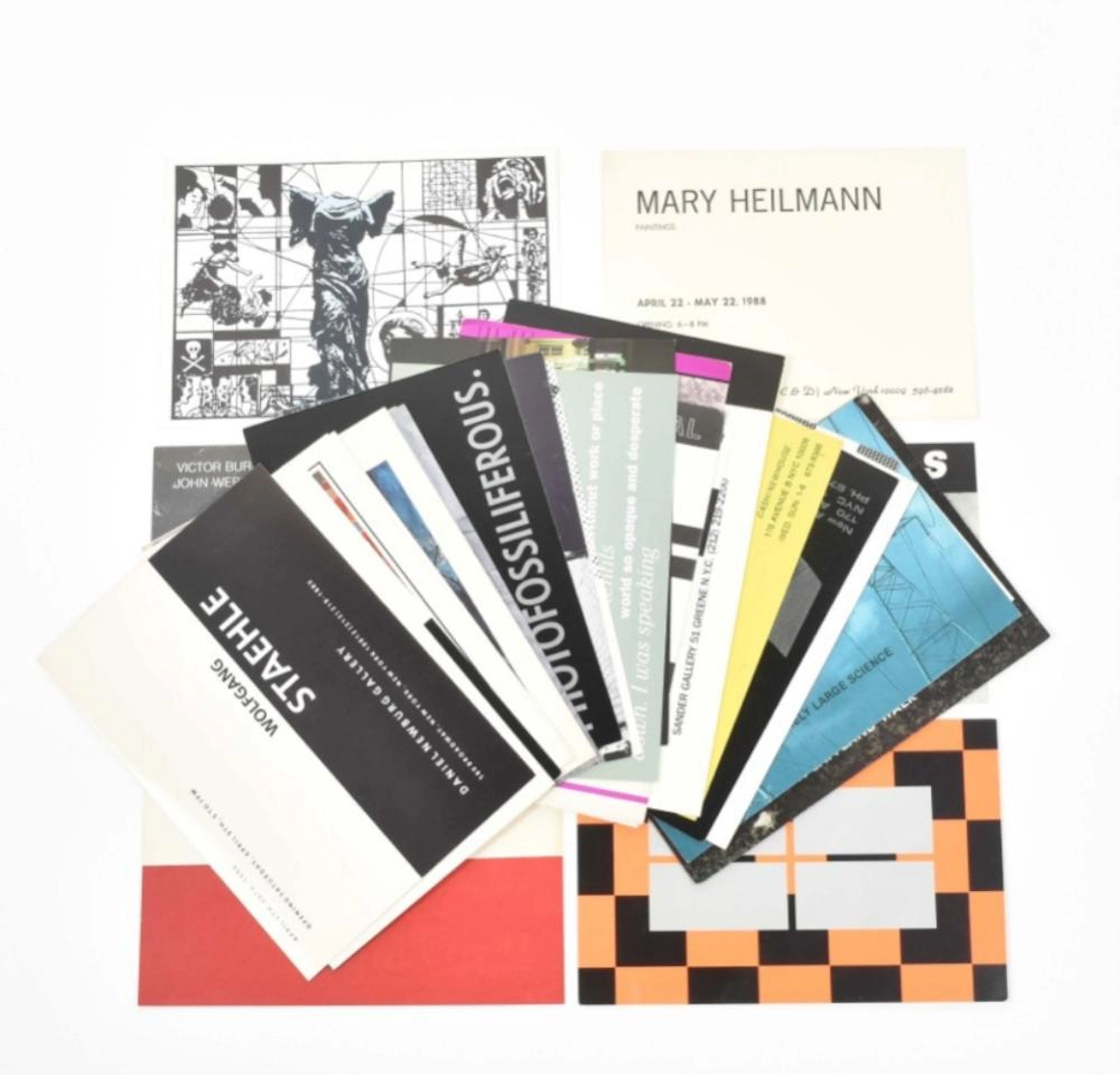 [EPHEMERA] INVITES BY NEW YORK SPACES 1980S II