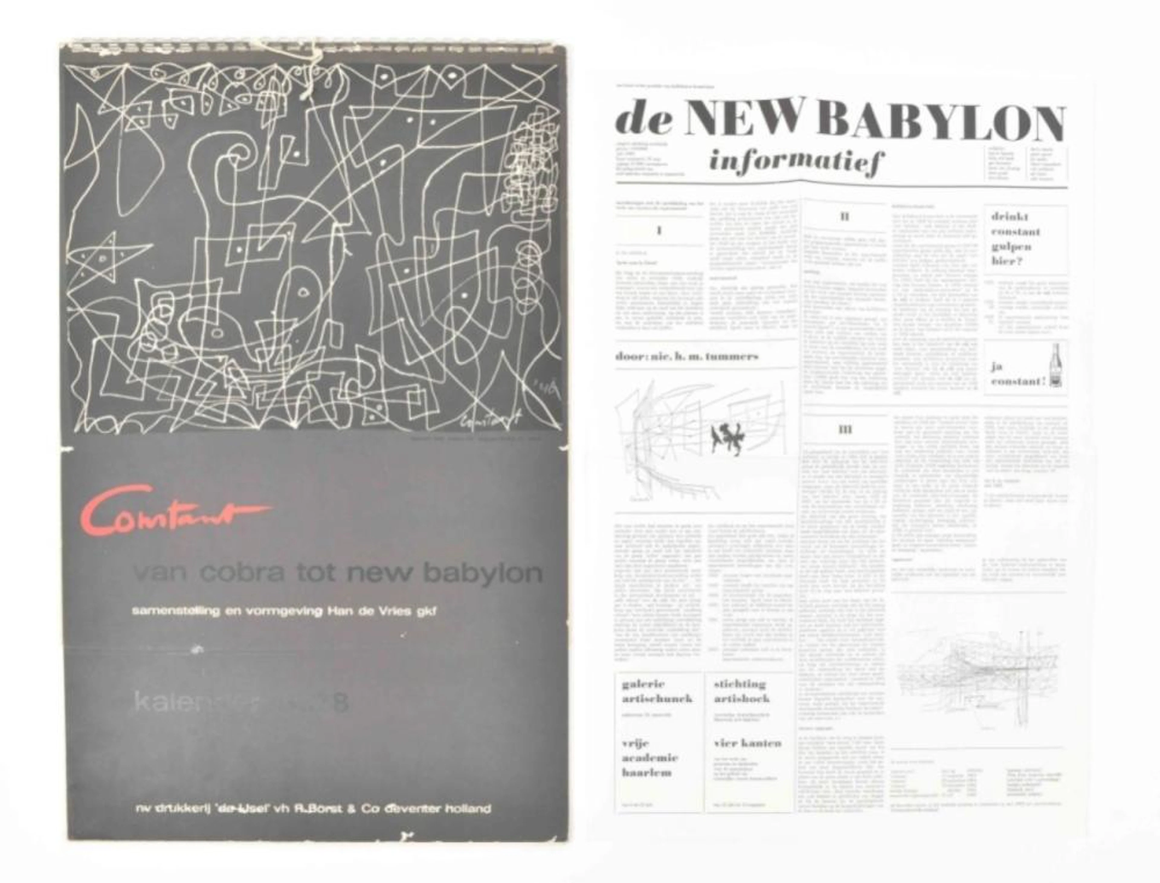 [SITUATIONISTS] CONSTANT NIEUWENHUIJS: NEW BABYLON INFORMATIEF & CALENDAR 1967/8