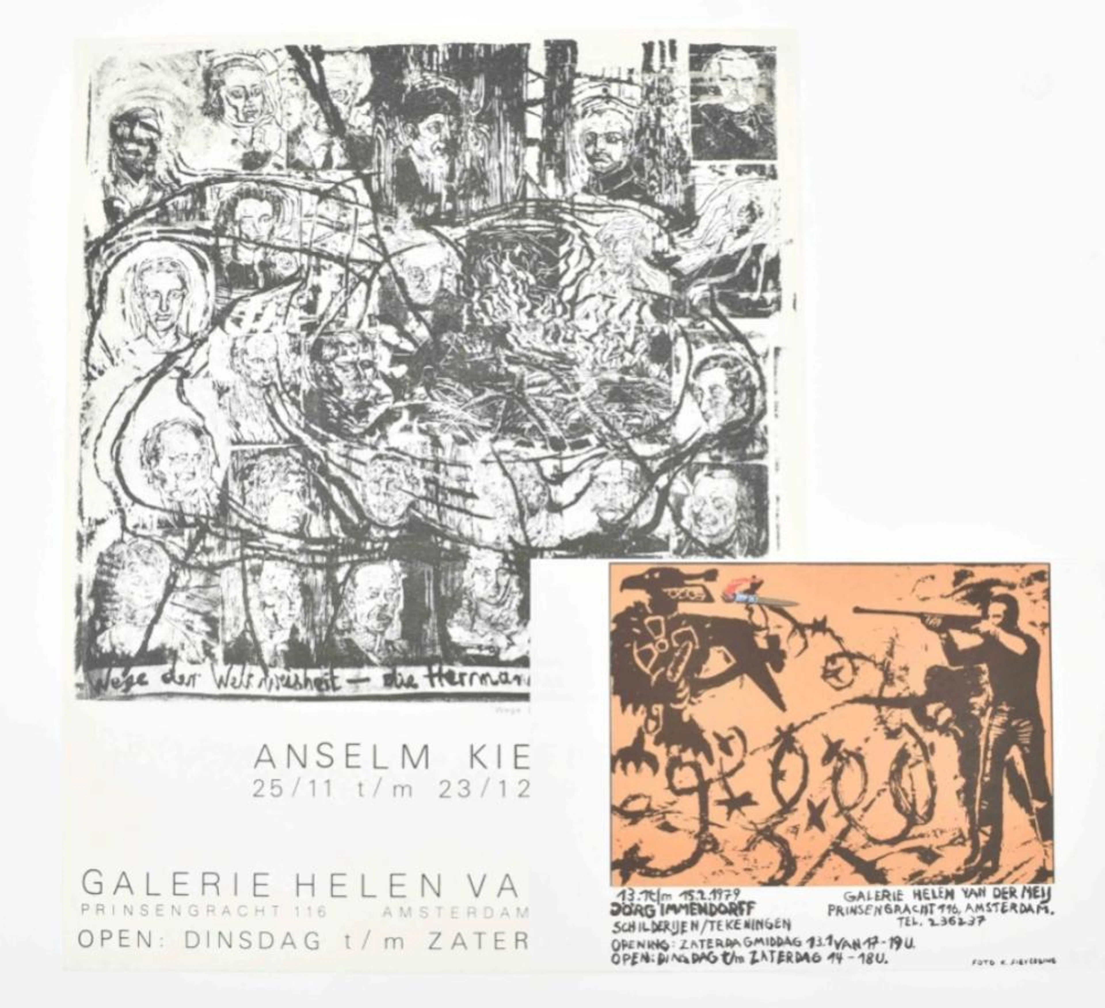 [PRINTS AND POSTERS] GALERIE HELEN VAN DER MEY, KIEFER AND IMMENDORFF