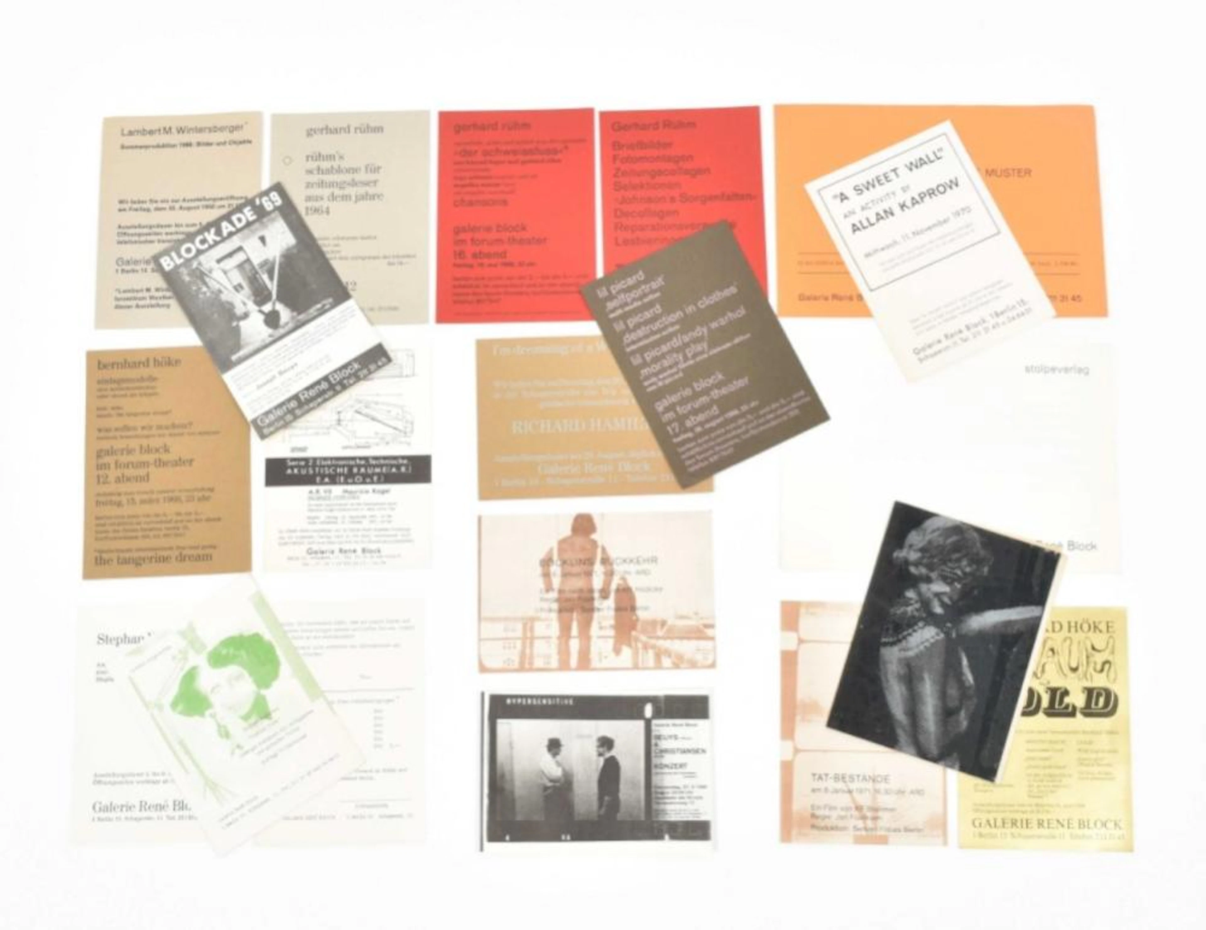 [EPHEMERA] GALERIE RENÉ BLOCK, BERLI