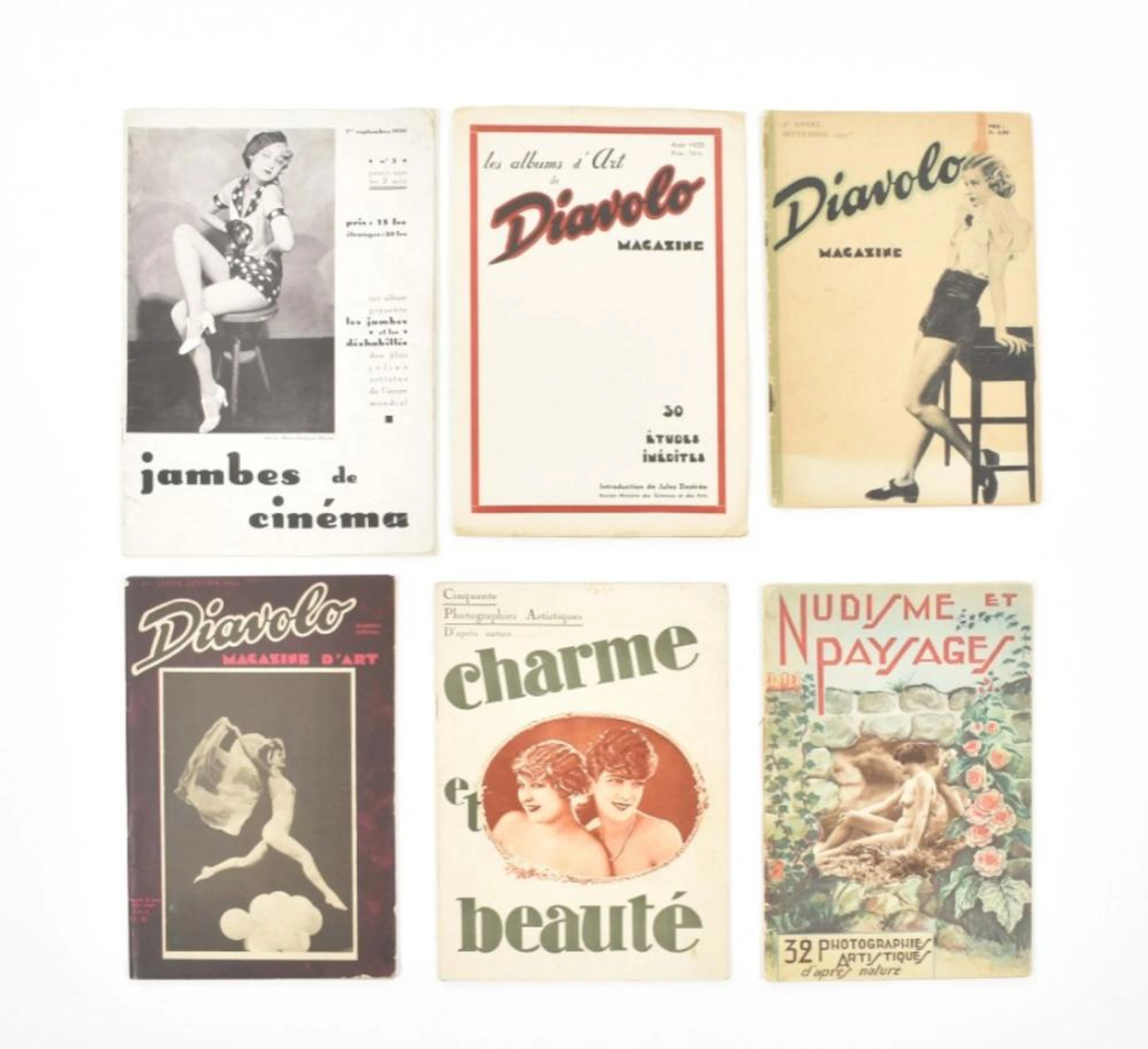 [EROTICA ] [FRENCH EROTIC MAGAZINES] LOT OF SIX MAGAZINES, 1930-1936