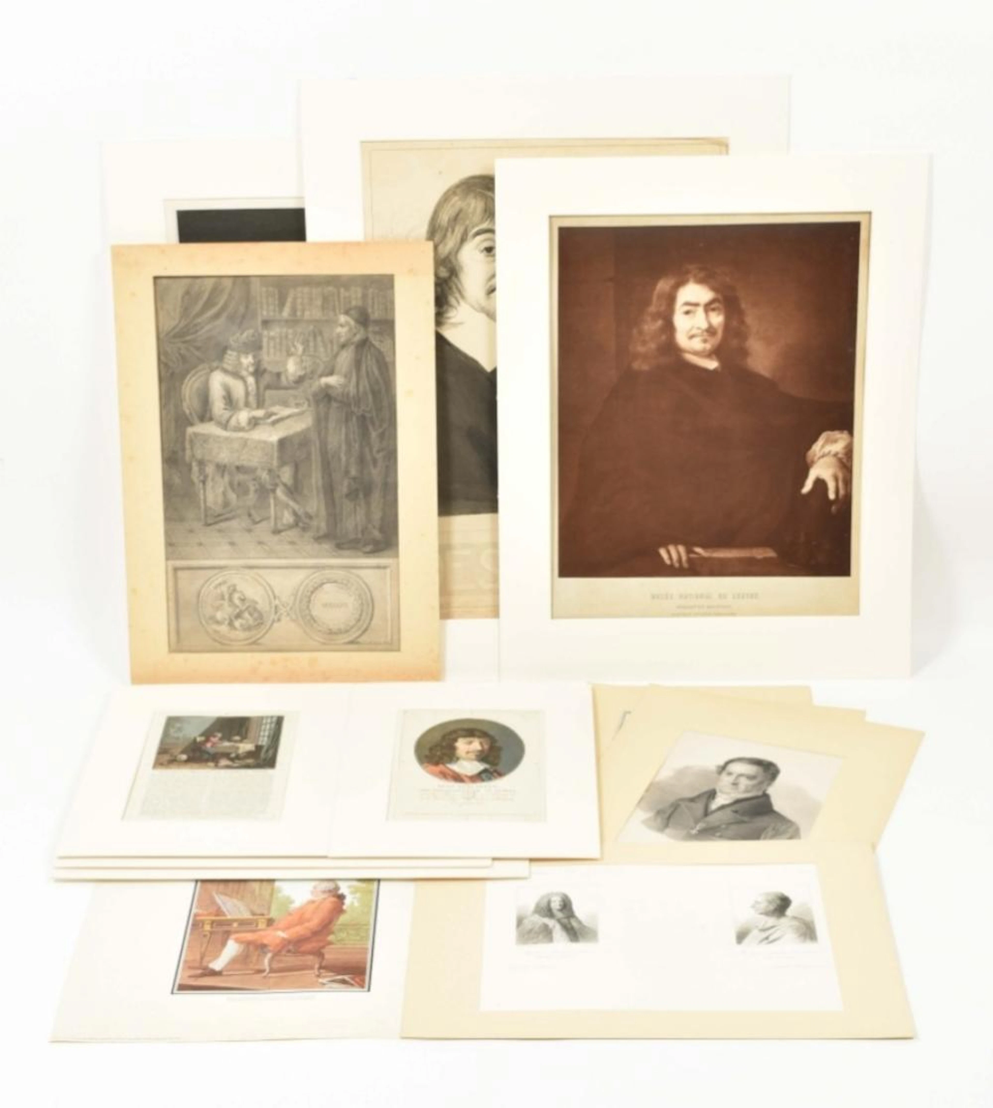 [PORTRAITS. DESCARTES] COLLECTION OF 16 PORTRAITS OF DESCARTES