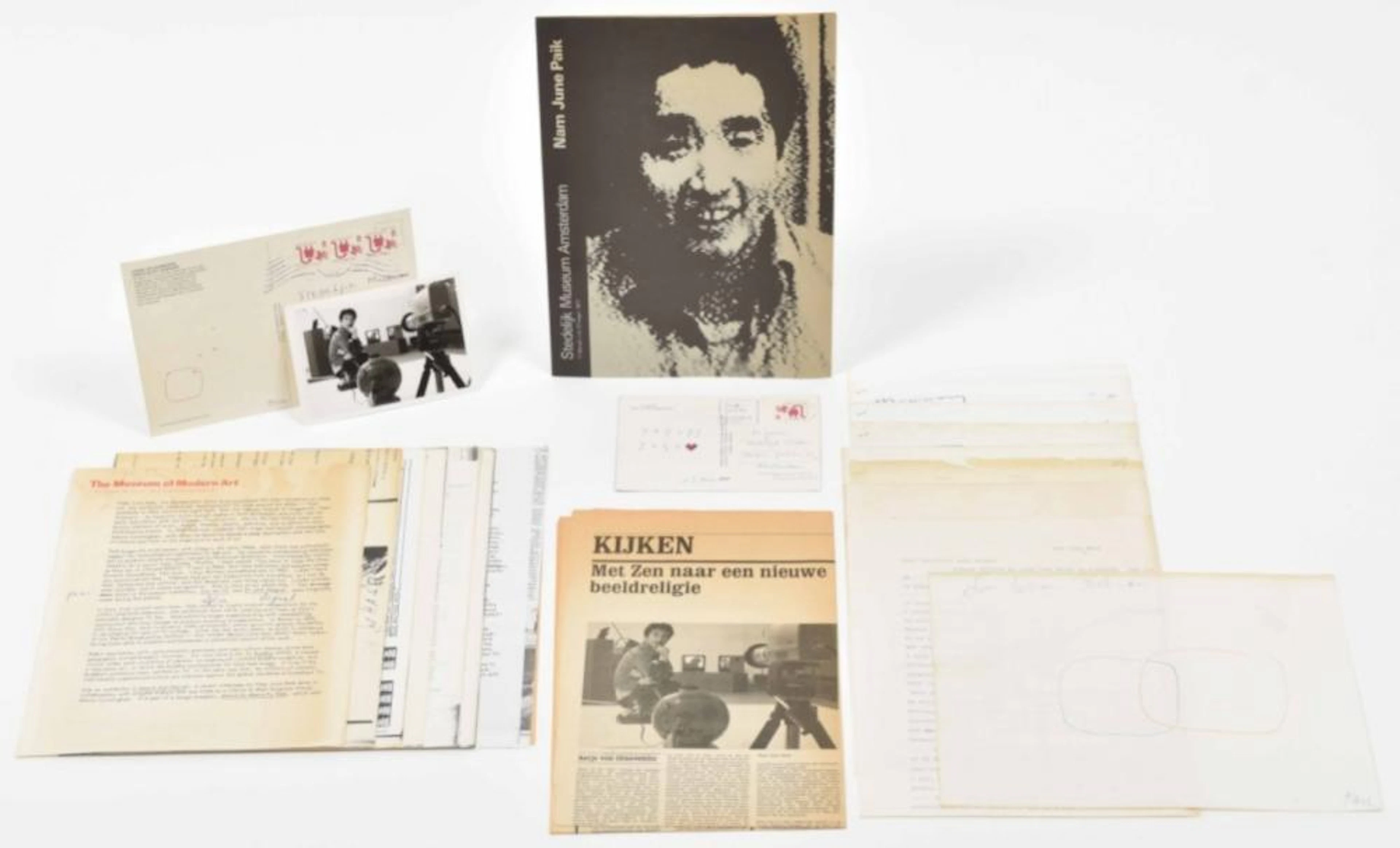 [FLUXUS] NAM JUNE PAIK EPHEMERA FROM THE COLLECTION OF...