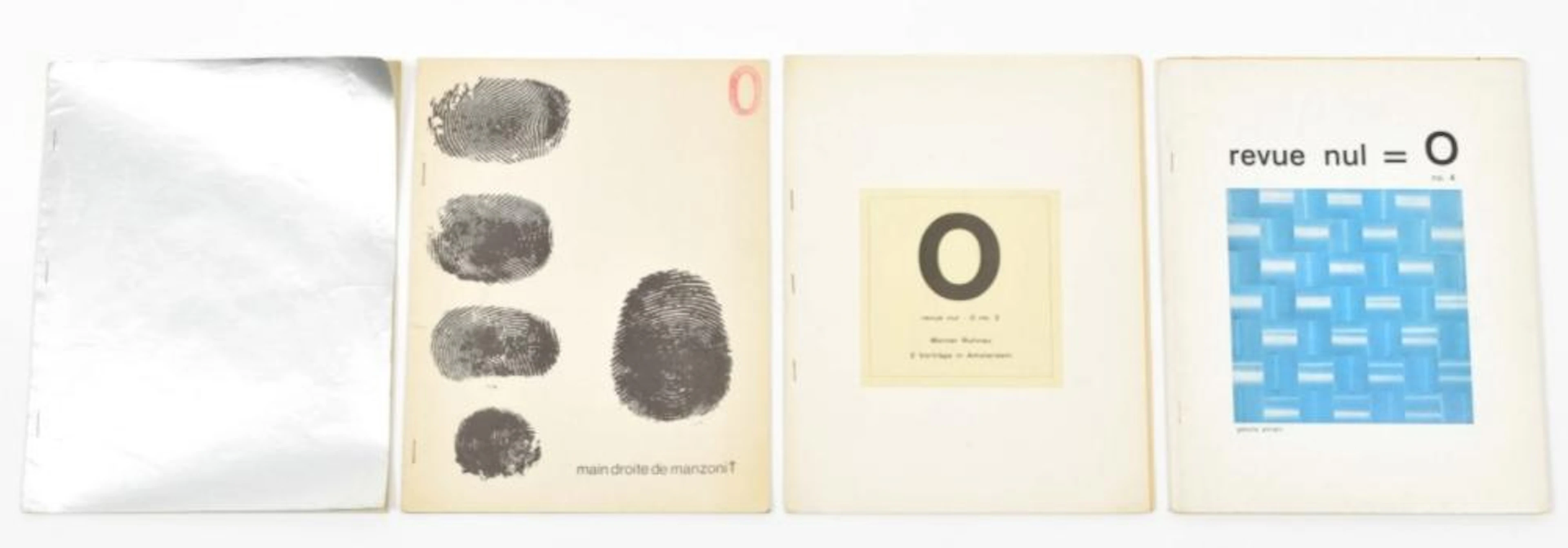 [S AVANT-GARDE ] REVUE NUL=0 COMPLETE SET 1-4, 1961-1964