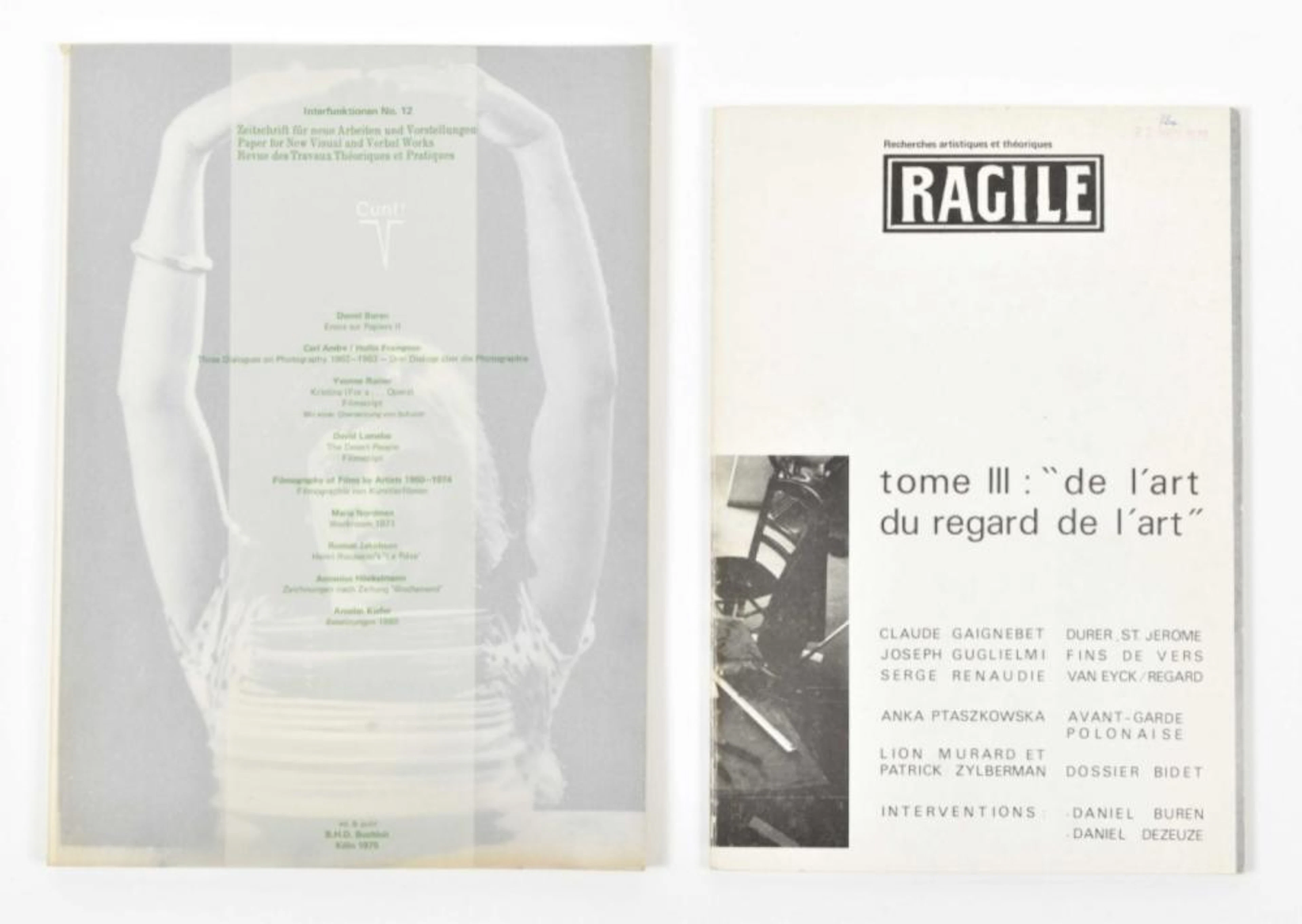 [S CONCEPTUAL ART ] INTERFUNKTIONEN 12 AND RAGILE 3