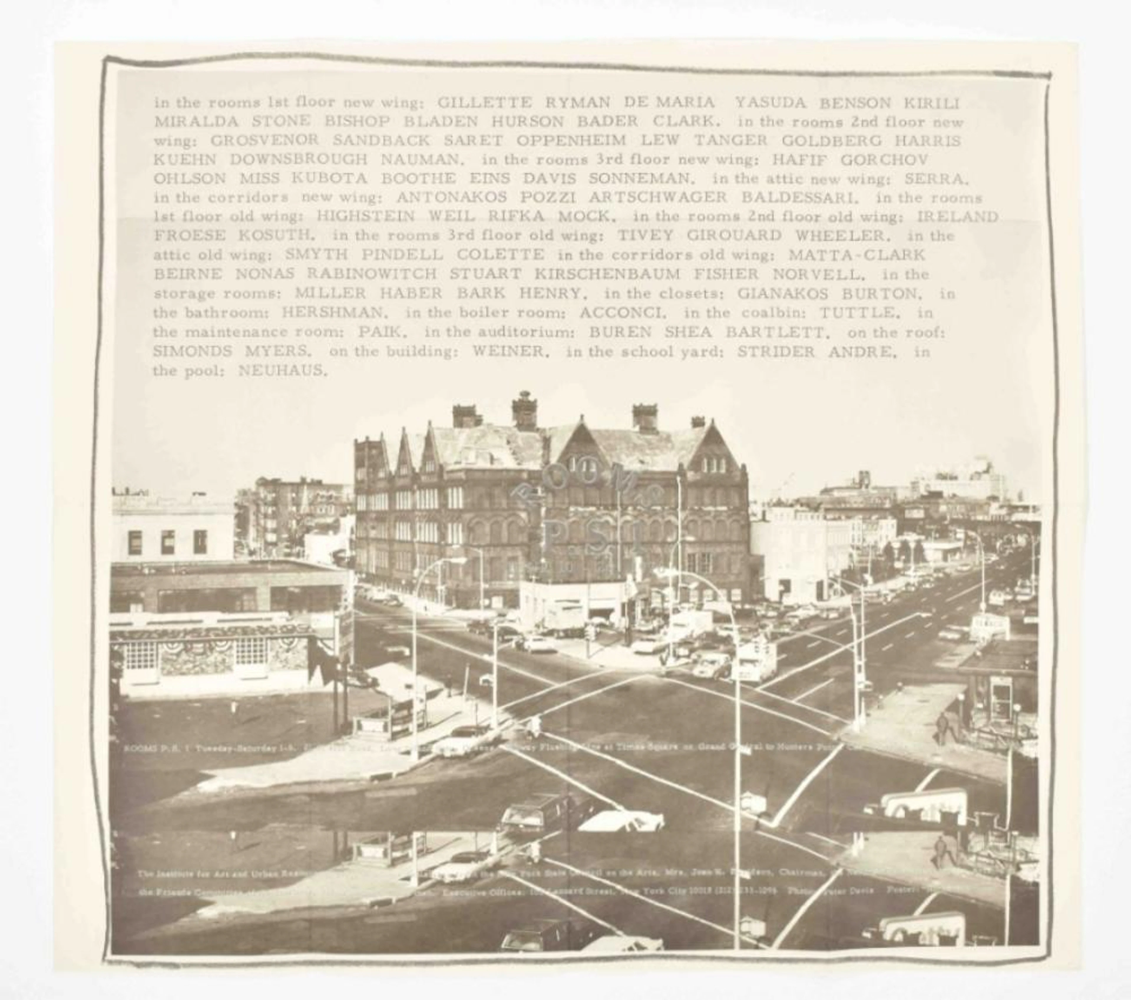[EPHEMERA] P.S.1, POSTER FOR THE LEGENDARY EXHIBITION ROOMS