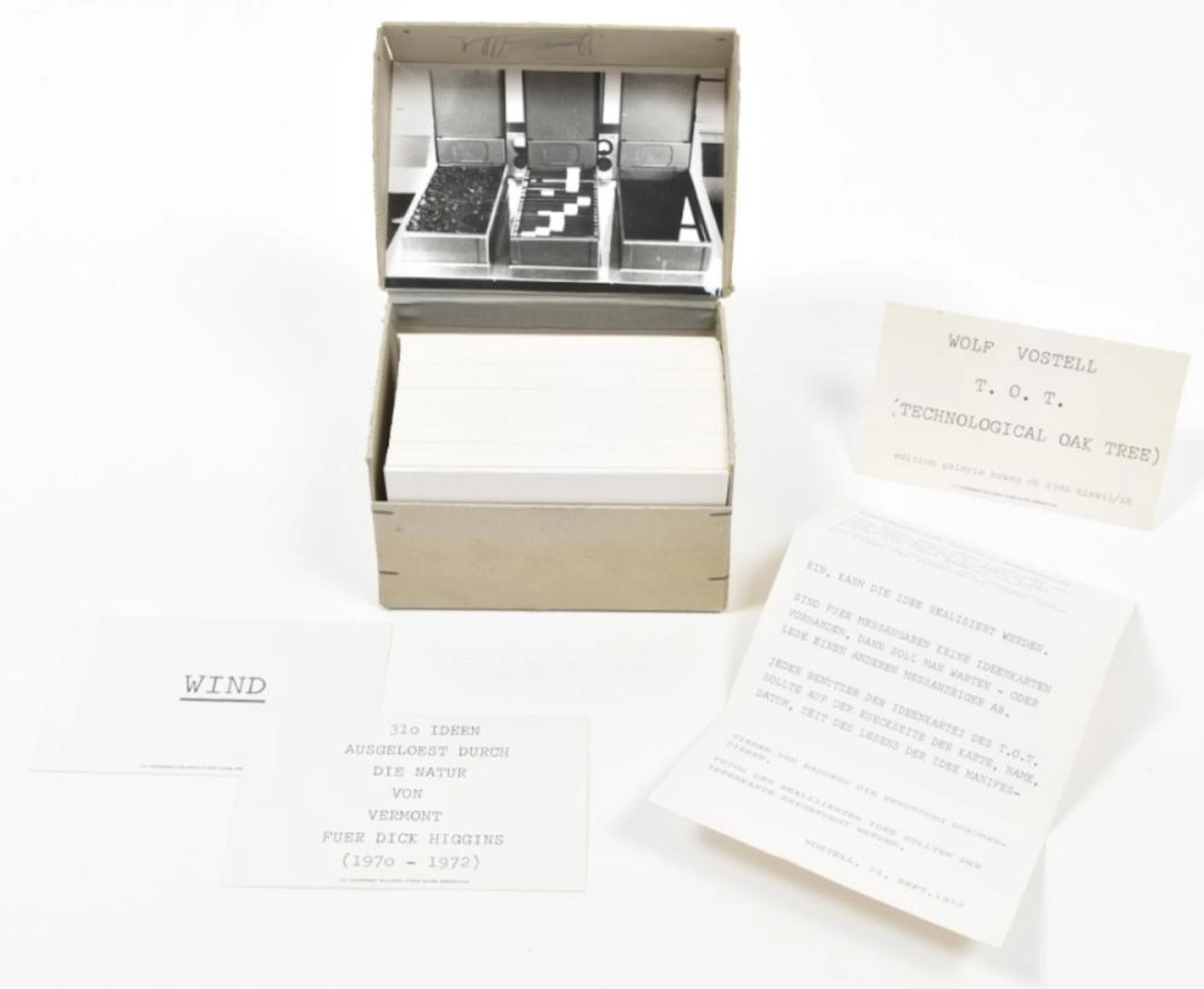 [FLUXUS] WOLF VOSTELL, 310 IDEEN TOT (TECHNOLOGICAL OAK TREE)