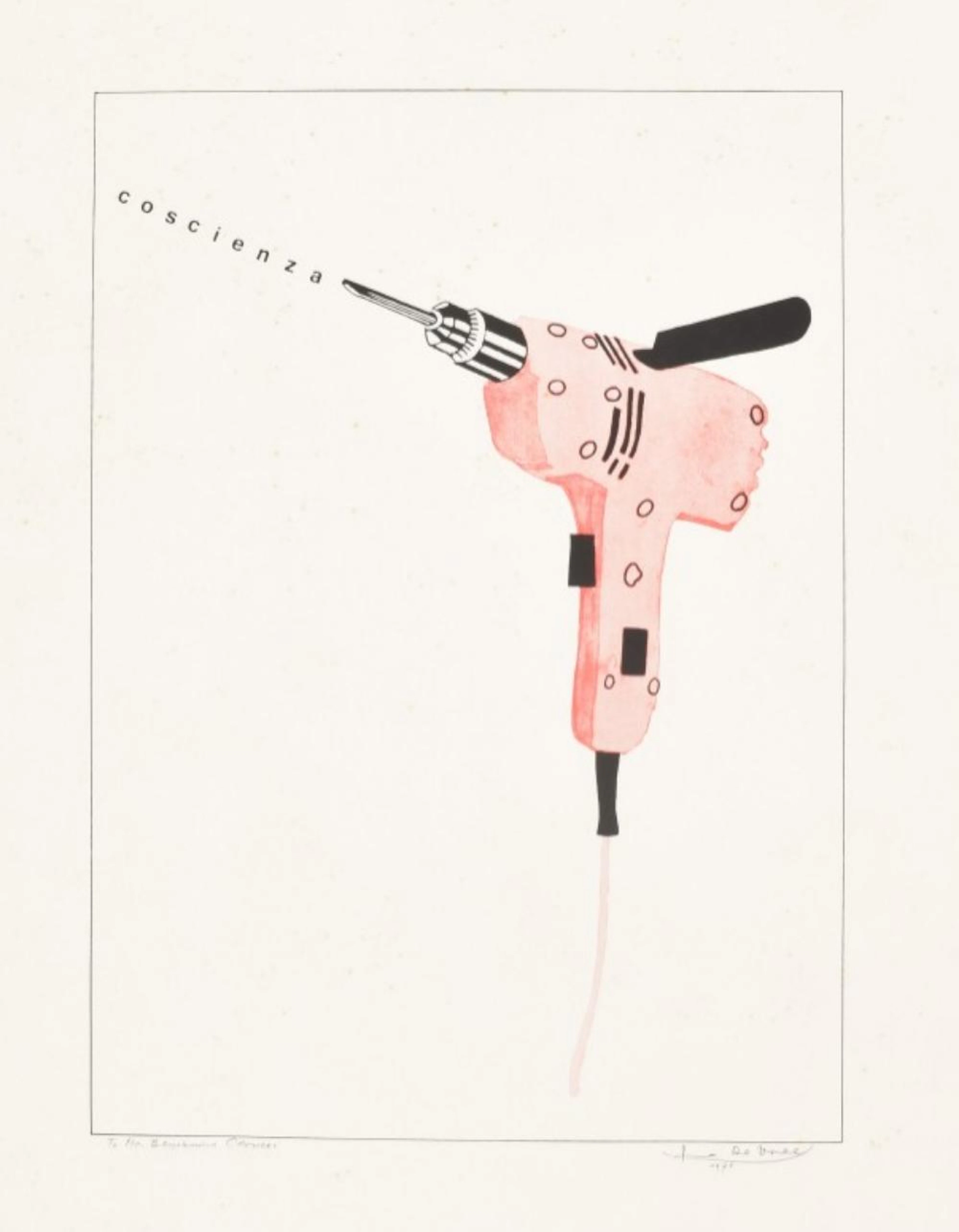 [SMALL PRESS AND CONCRETE POETRY] PAUL DE VREE, COSZIENZA, 1975