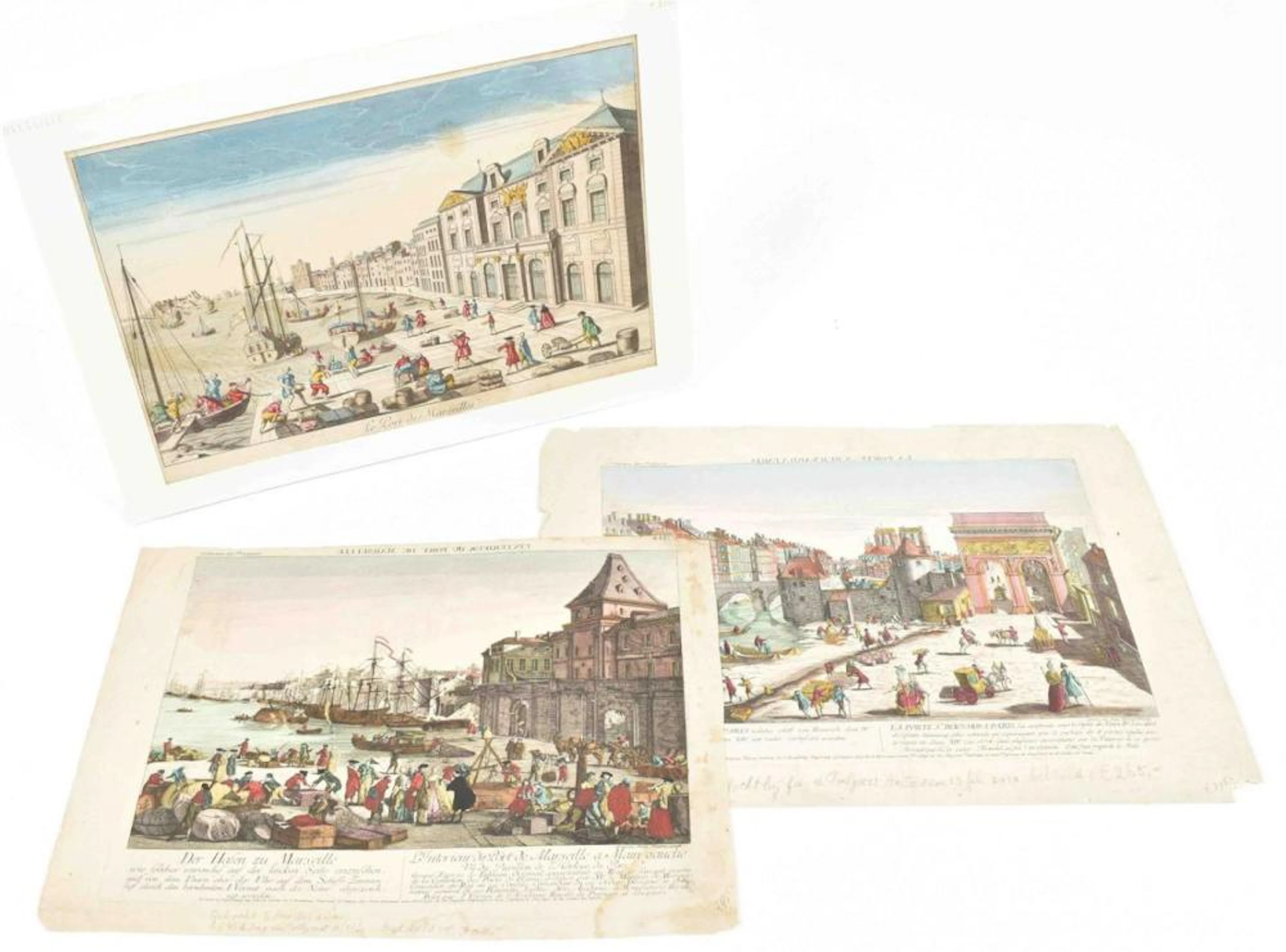 [FRANCE] THREE OPTICAL VIEWS: (1) LA PORTE ST