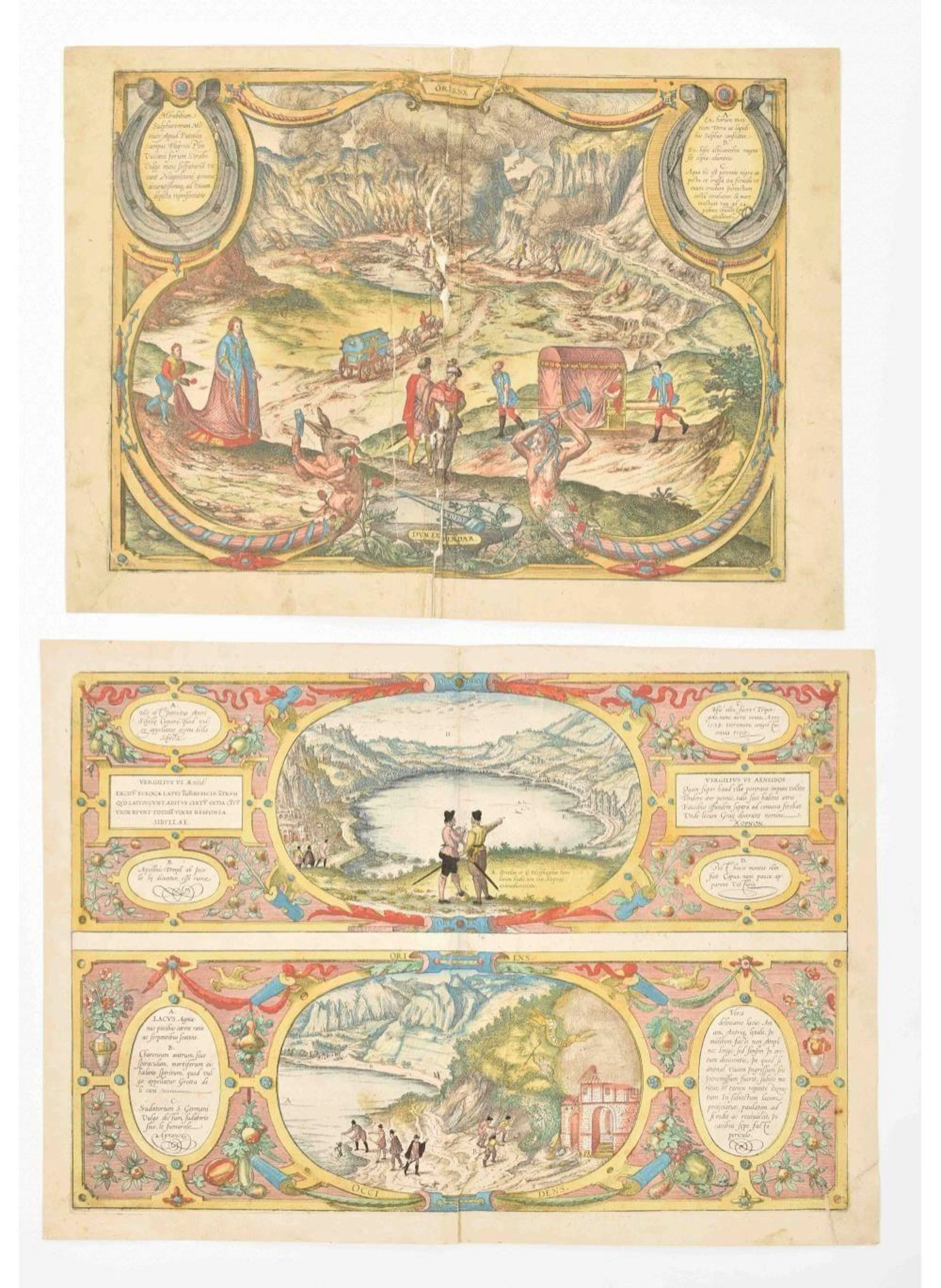 [ITALY. LAGO D'AVERNO] "VERA DELINIATIO LACUS ANIANI"