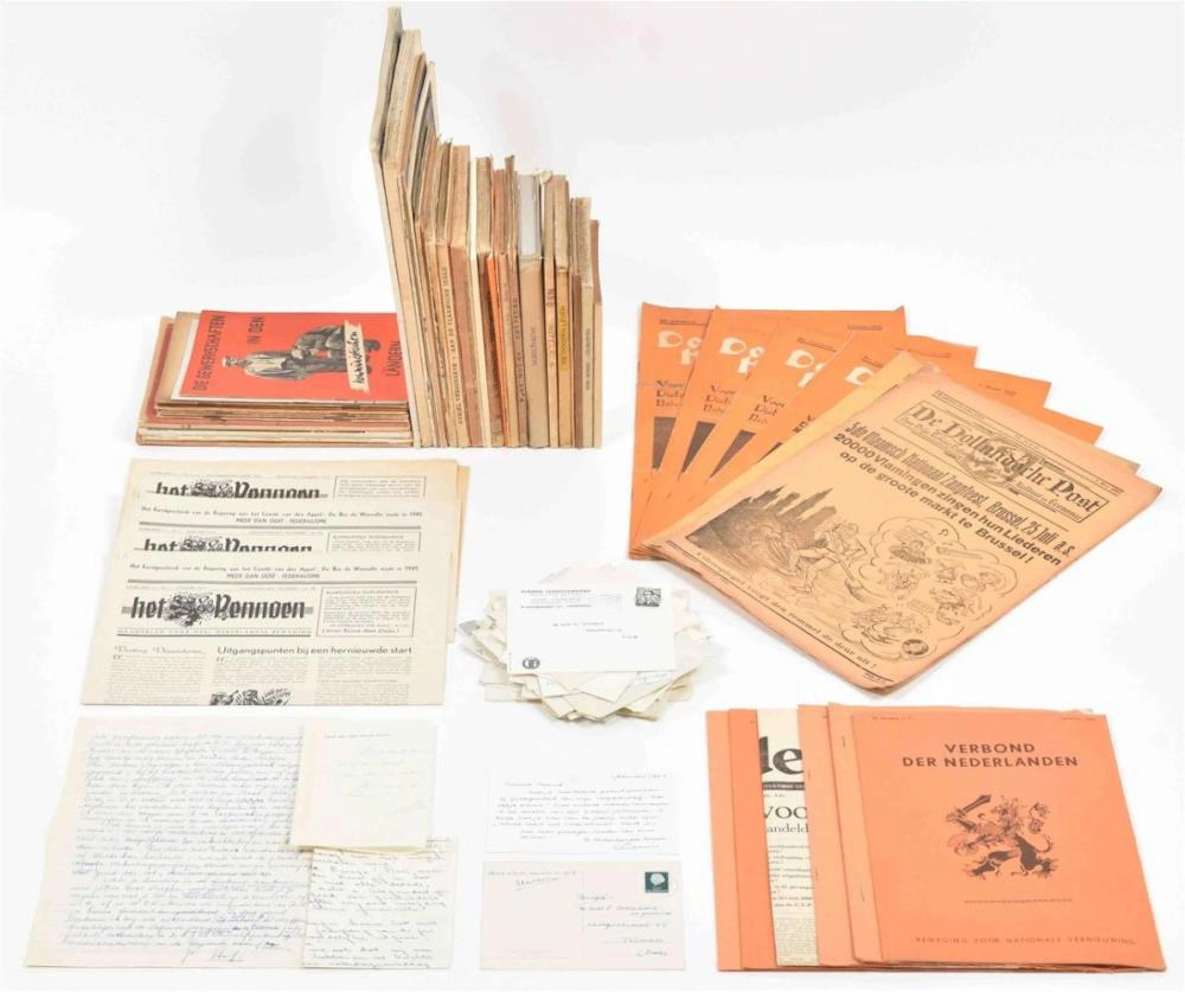 [POLITICS/ FLEMISH MOVEMENT/NATIONALISM] MANUSCRIPT ARCHIVE WIES MOENS A.O.
