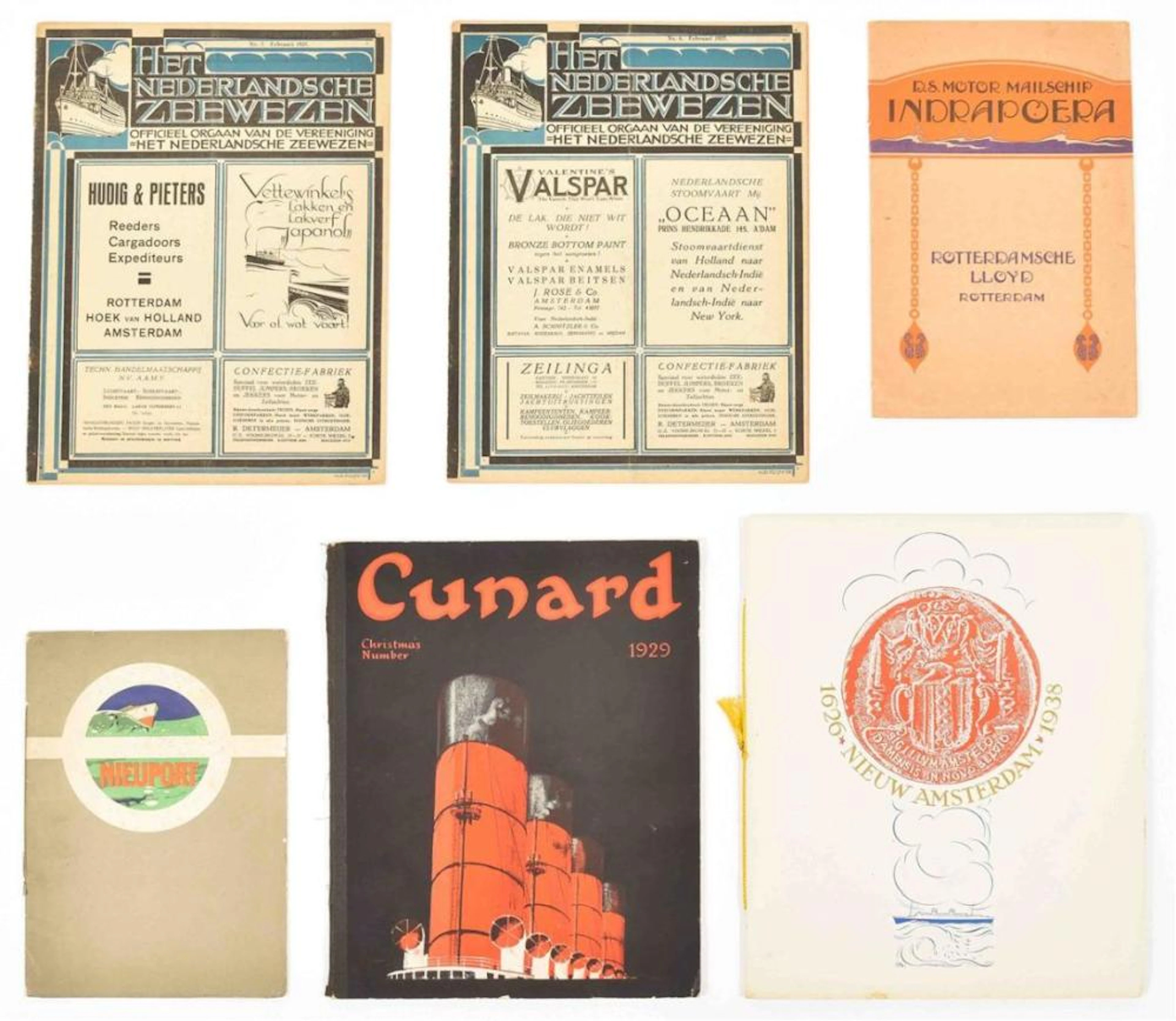 [ADVERTORIAL EPHEMERA] [MARITIME] SEVEN ITEMS: (1) D.S