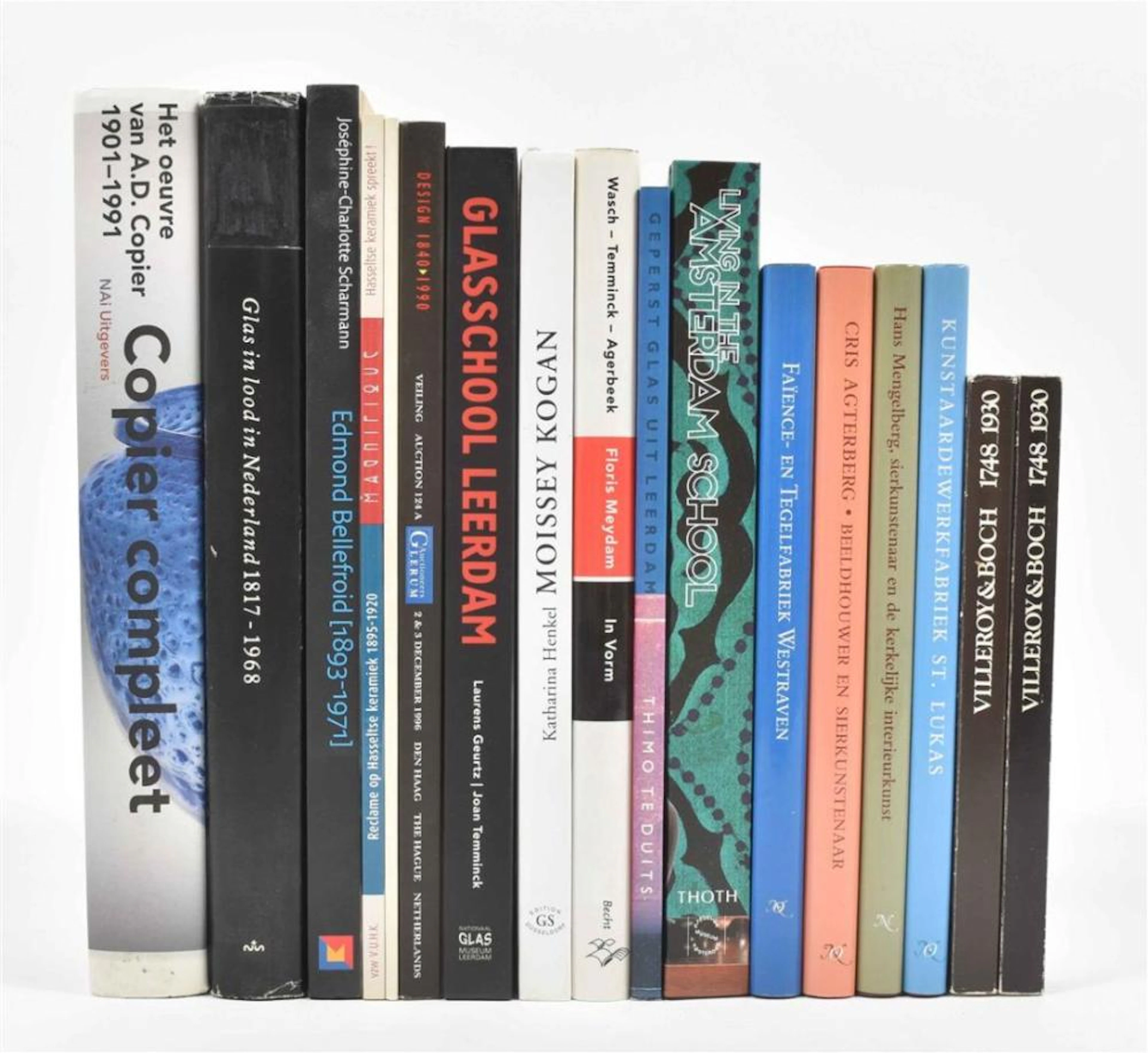 [MONOGRAPHS & REFERENCE WORKS] [GLASS] 5 WORKS ON GLASS ART: (1) JOAN TEMMINCK