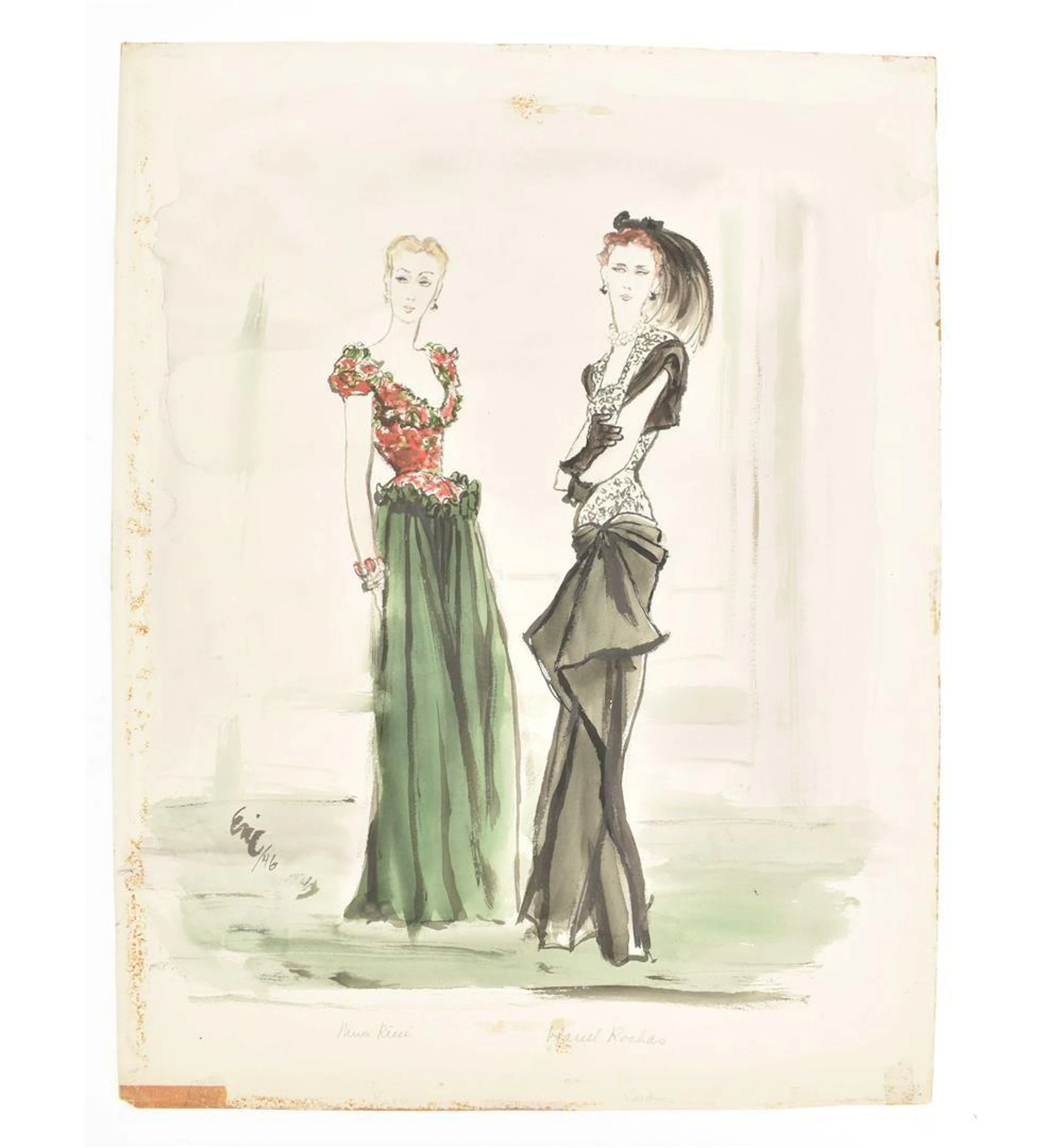 [FASHION] CARL "ERIC" ERICKSON (1891-1958). NINA RICCI