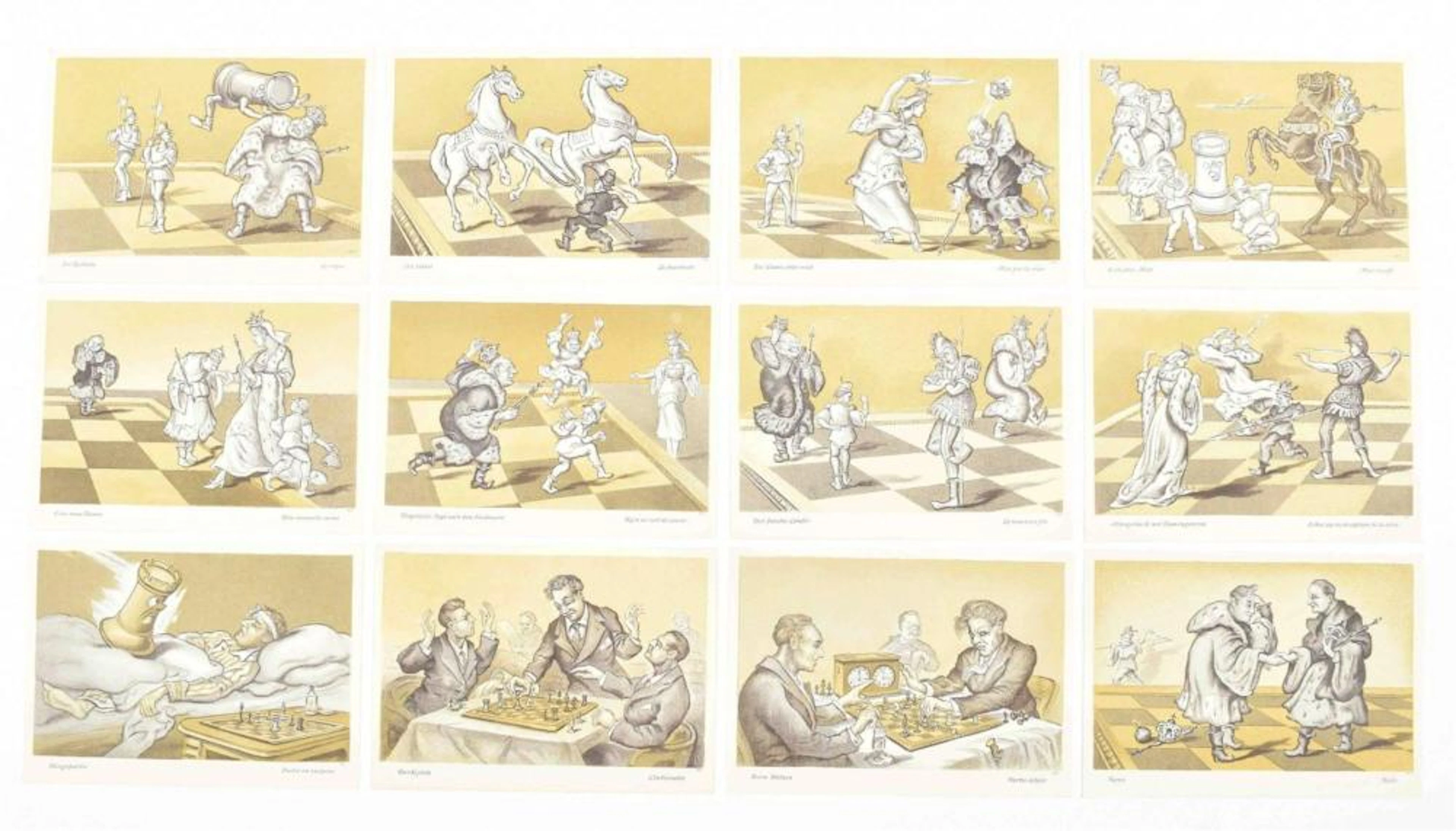 [POSTCARDS AND PICTURE CARD ALBUMS] [CHESS] HUMOR IM SCHACH
