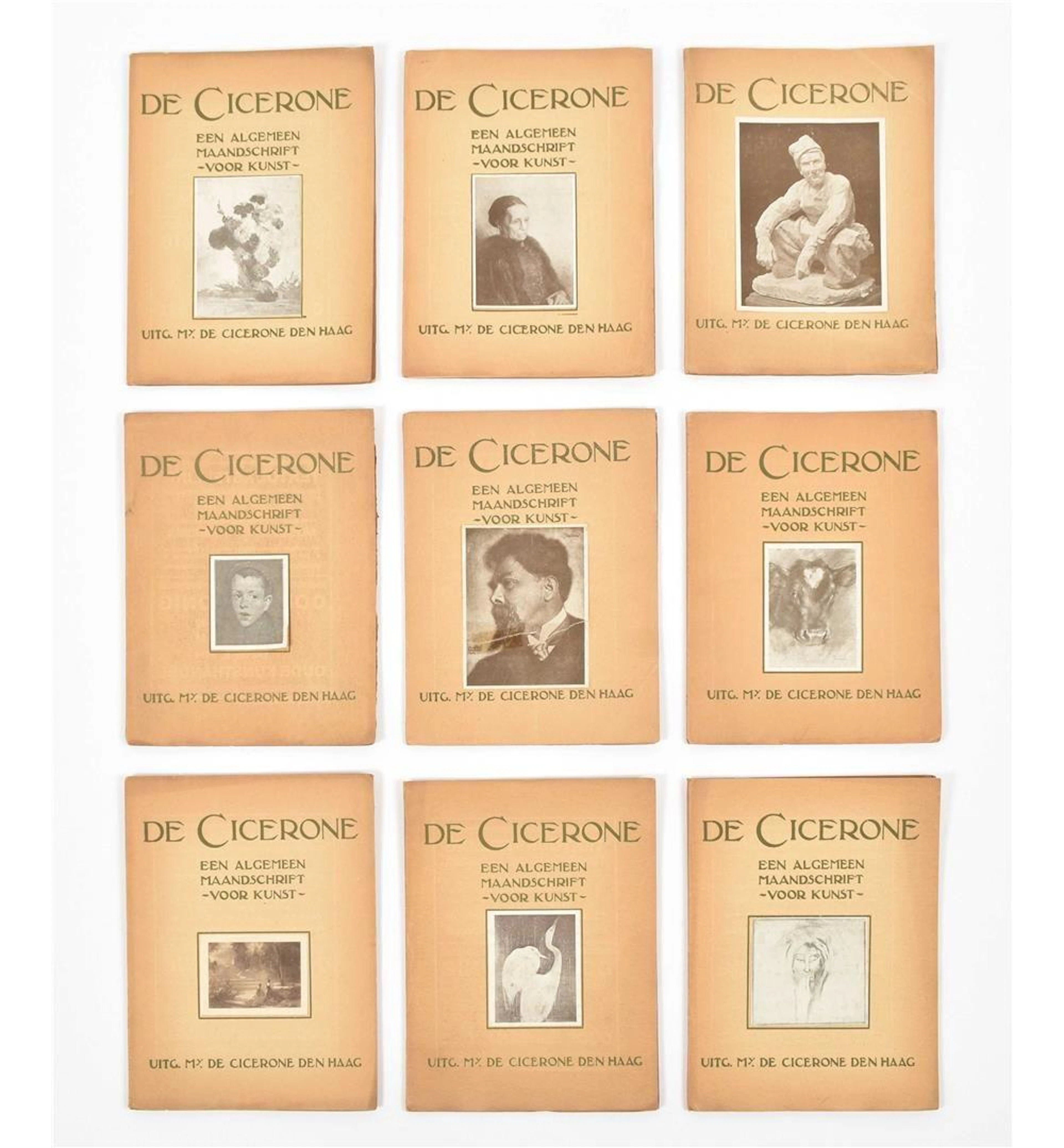 [PERIODICALS] THREE PERIODICALS: (1) DE CICERONE. MAANDSCHRIFT VOOR KUNST