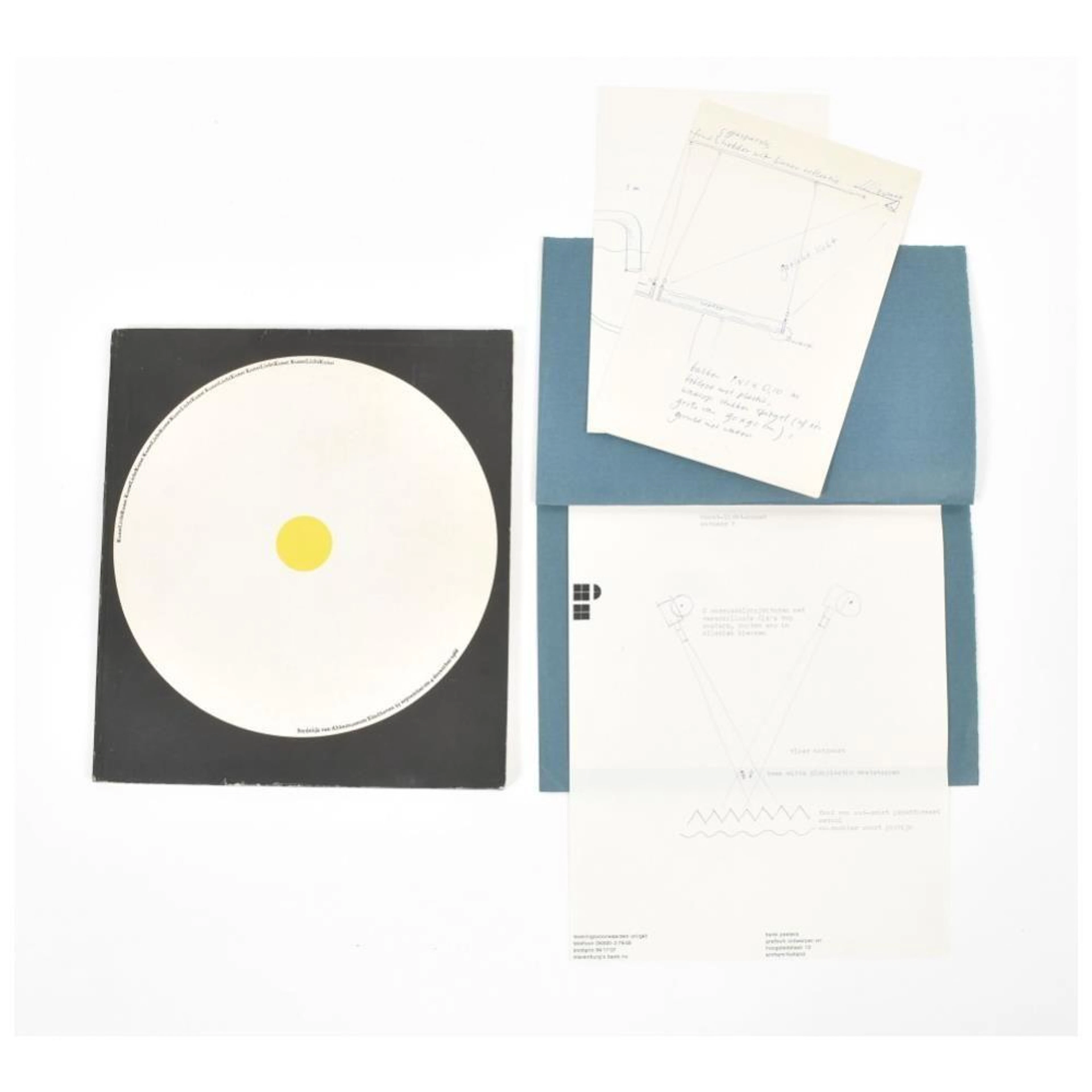[1960S] KUNSTLICHTKUNST, MULTI-SIGNED COPY PLUS SKETCHES BY HENK PEETERS