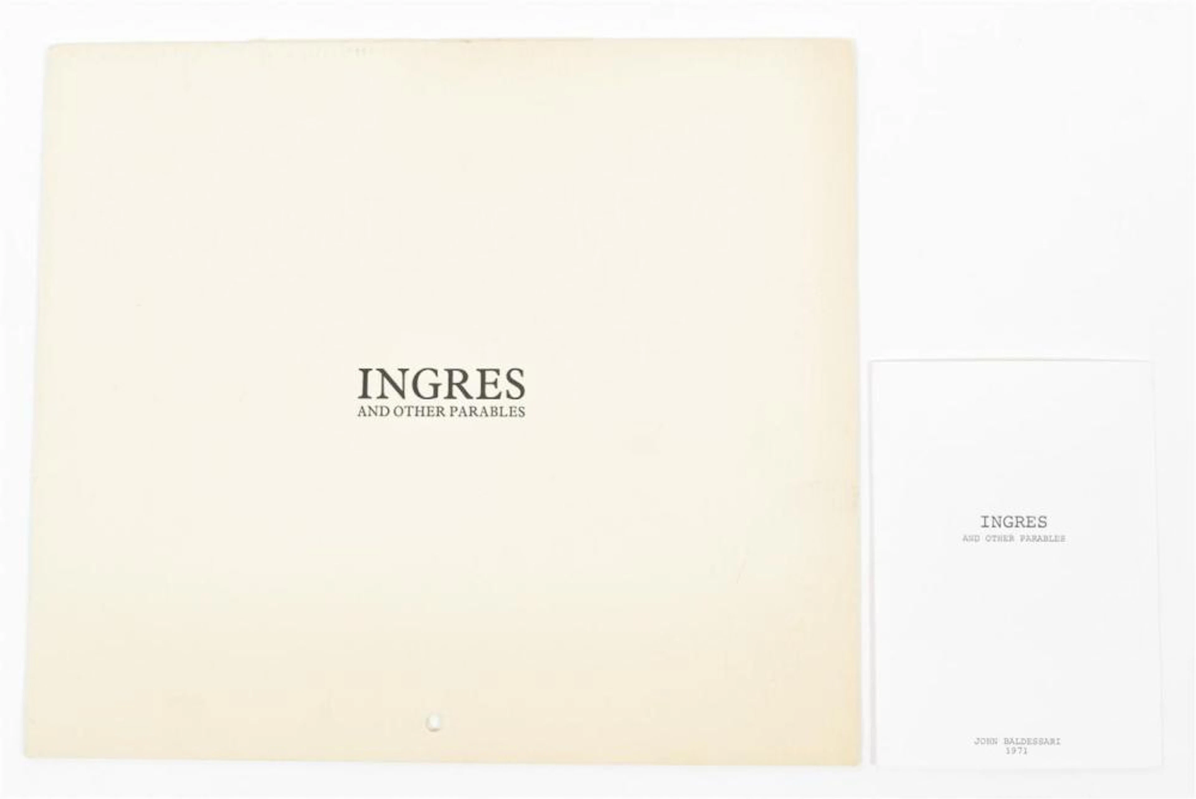 [1970S] JOHN BALDESSARI, INGRES AND OTHER PARABLES