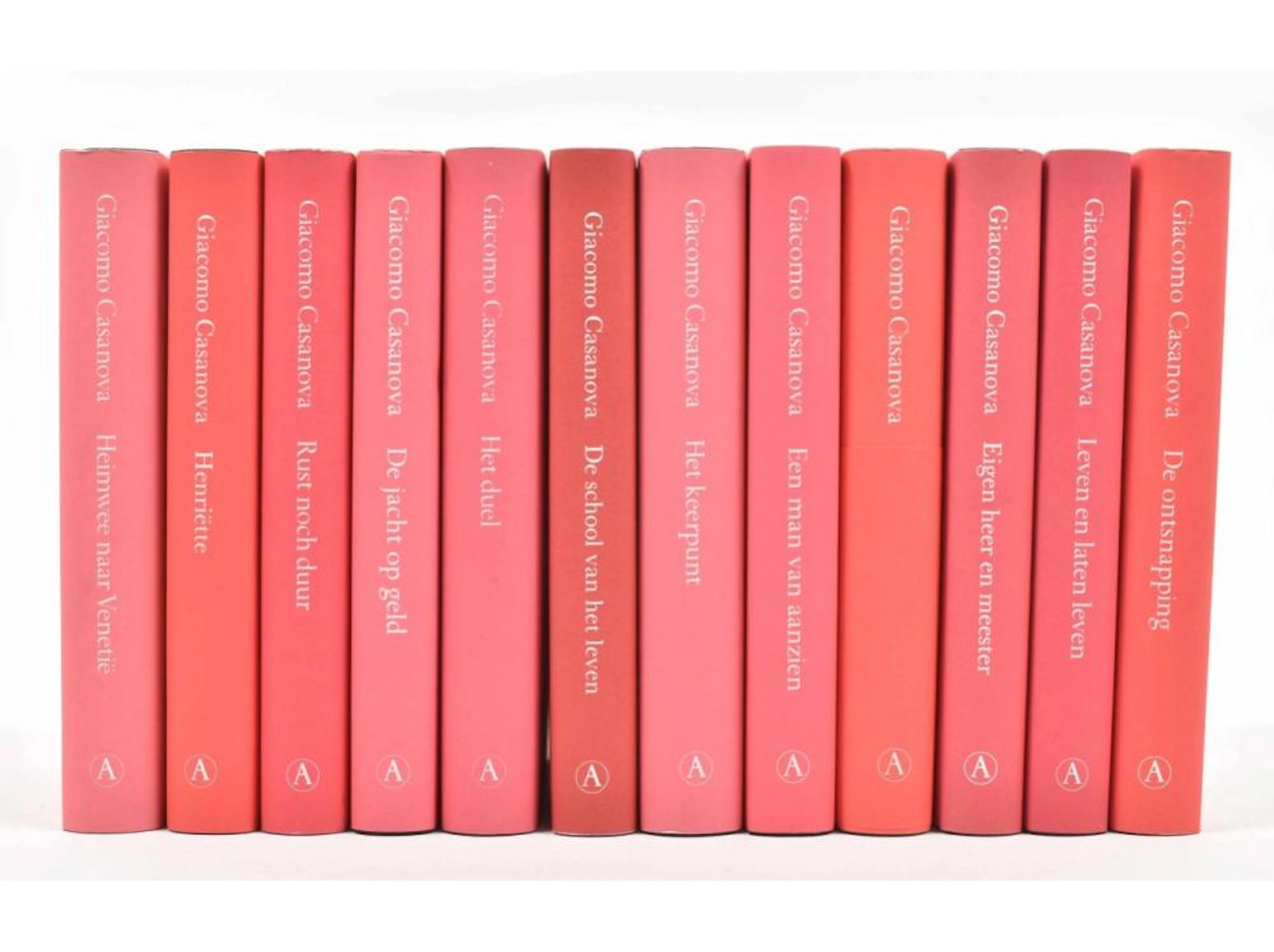 GIACOMO CASANOVA. TWELVE VOLUMES FROM THE GROTE BELLETTRIE SERIES