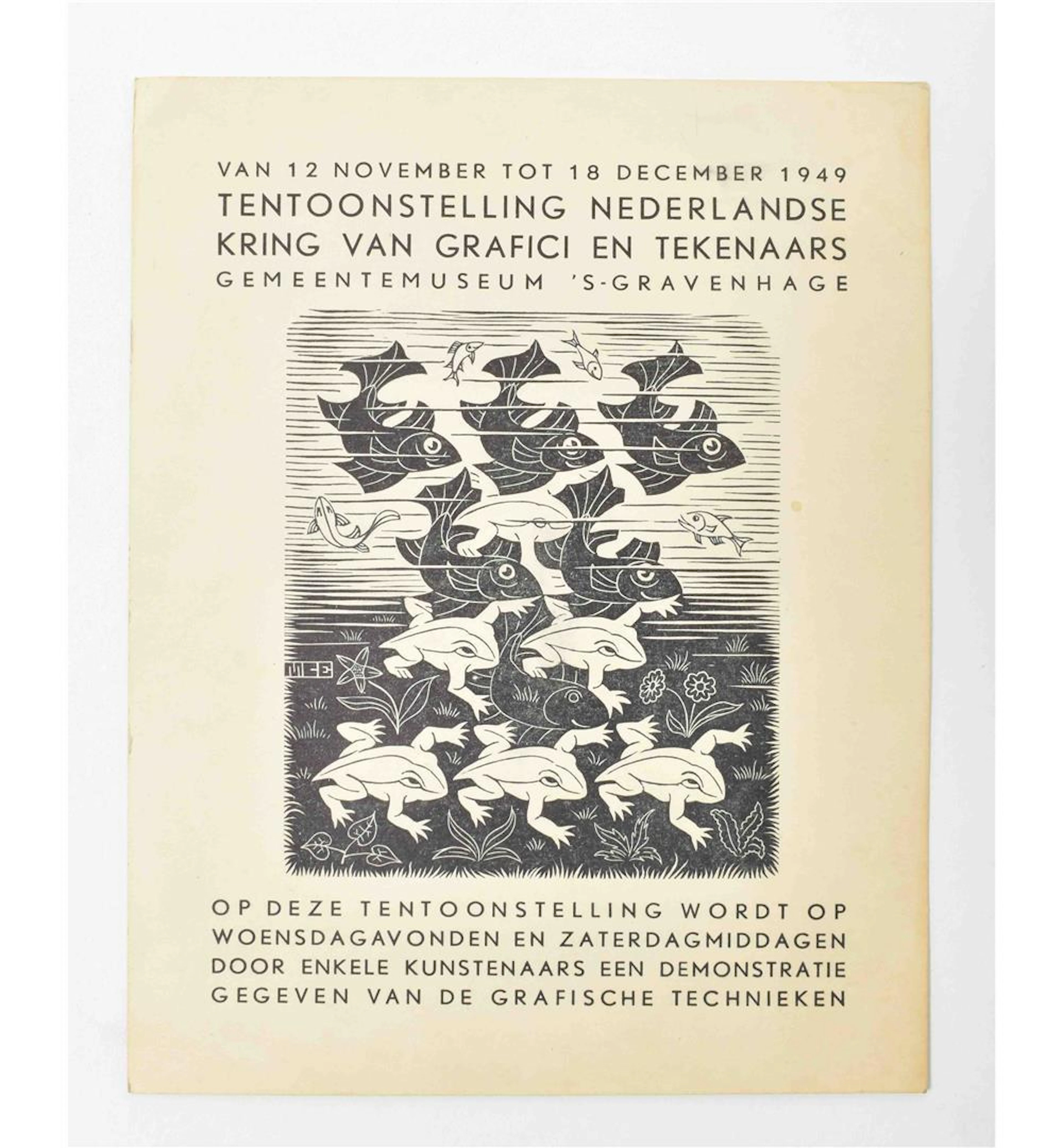 ESCHER, M.C. (1898-1972). KIKKERS EN VISSE
