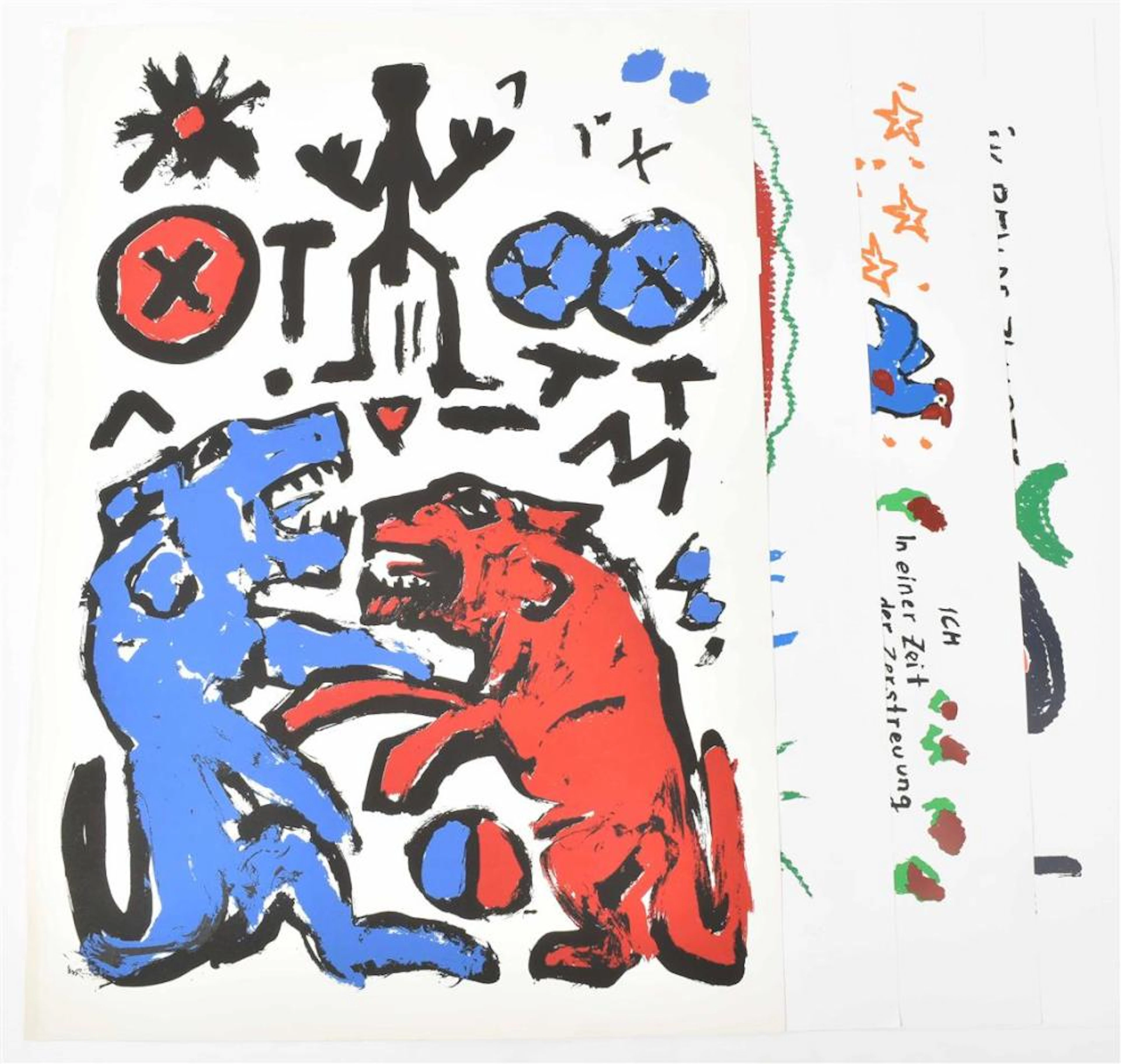 PENCK, A.R. (1939-2017). FOUR PRINTS