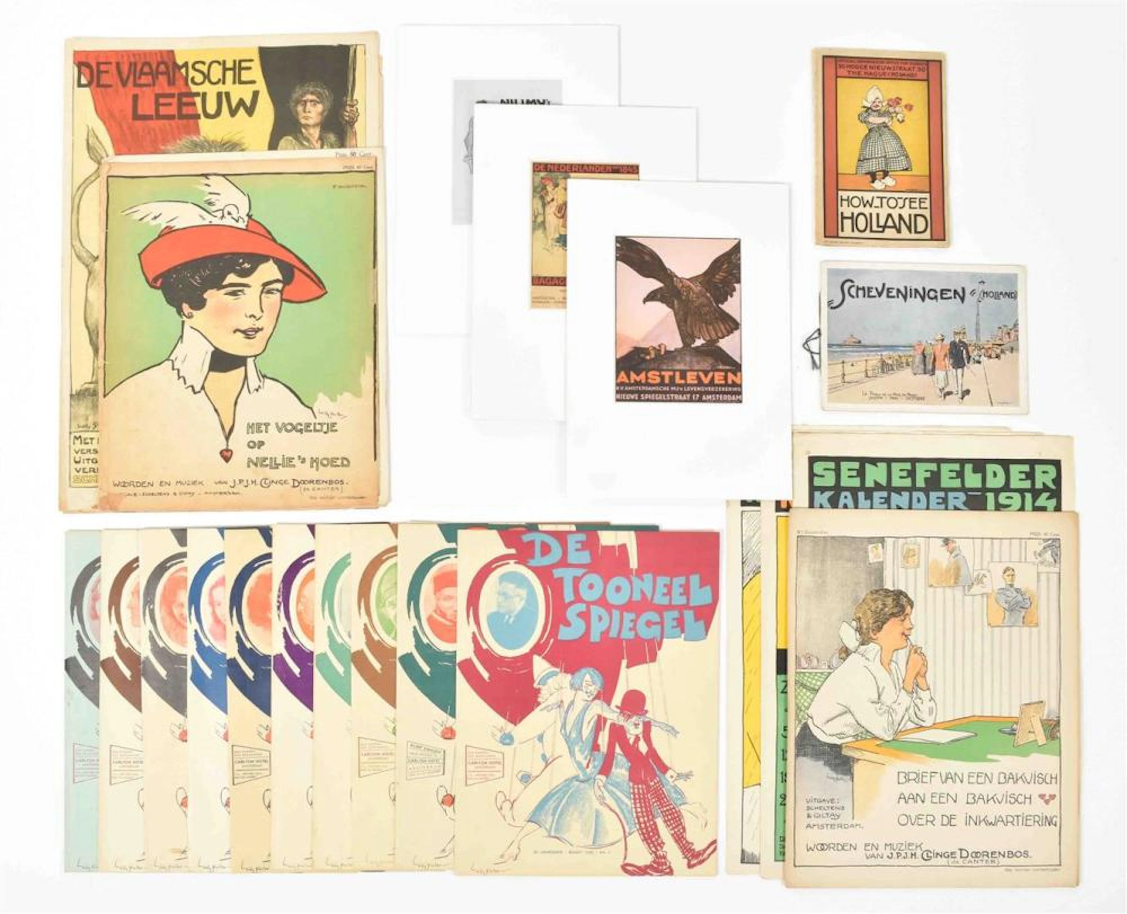 SLUITER, W. (1873-1949). 24 VARIOUS ITEMS