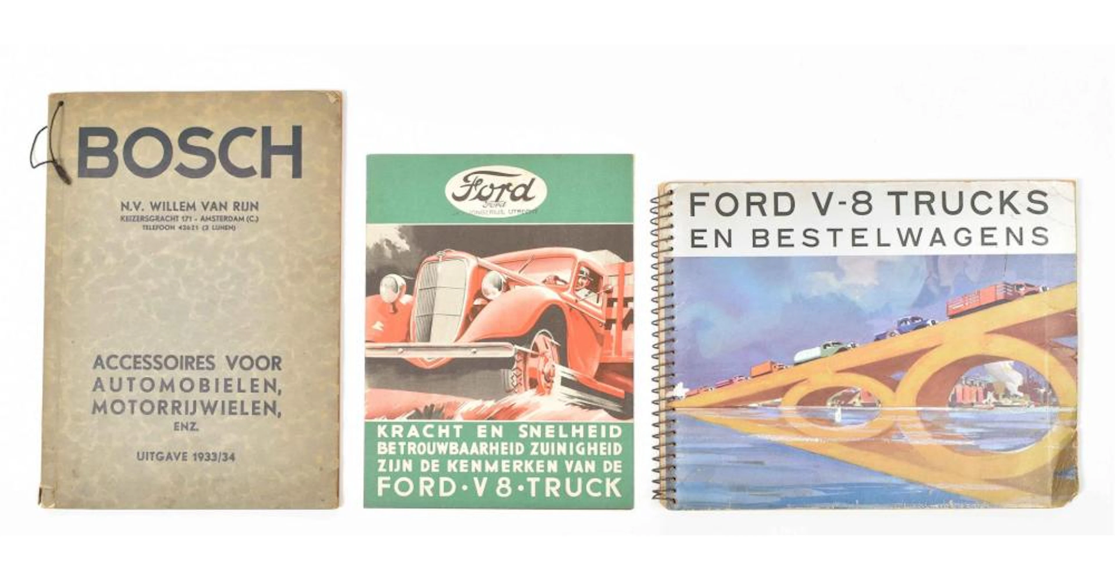 [TRADE CATALOGUES] [AUTOMOBILIA] FORD V-8 TRUCKS EN BESTELWAGENS