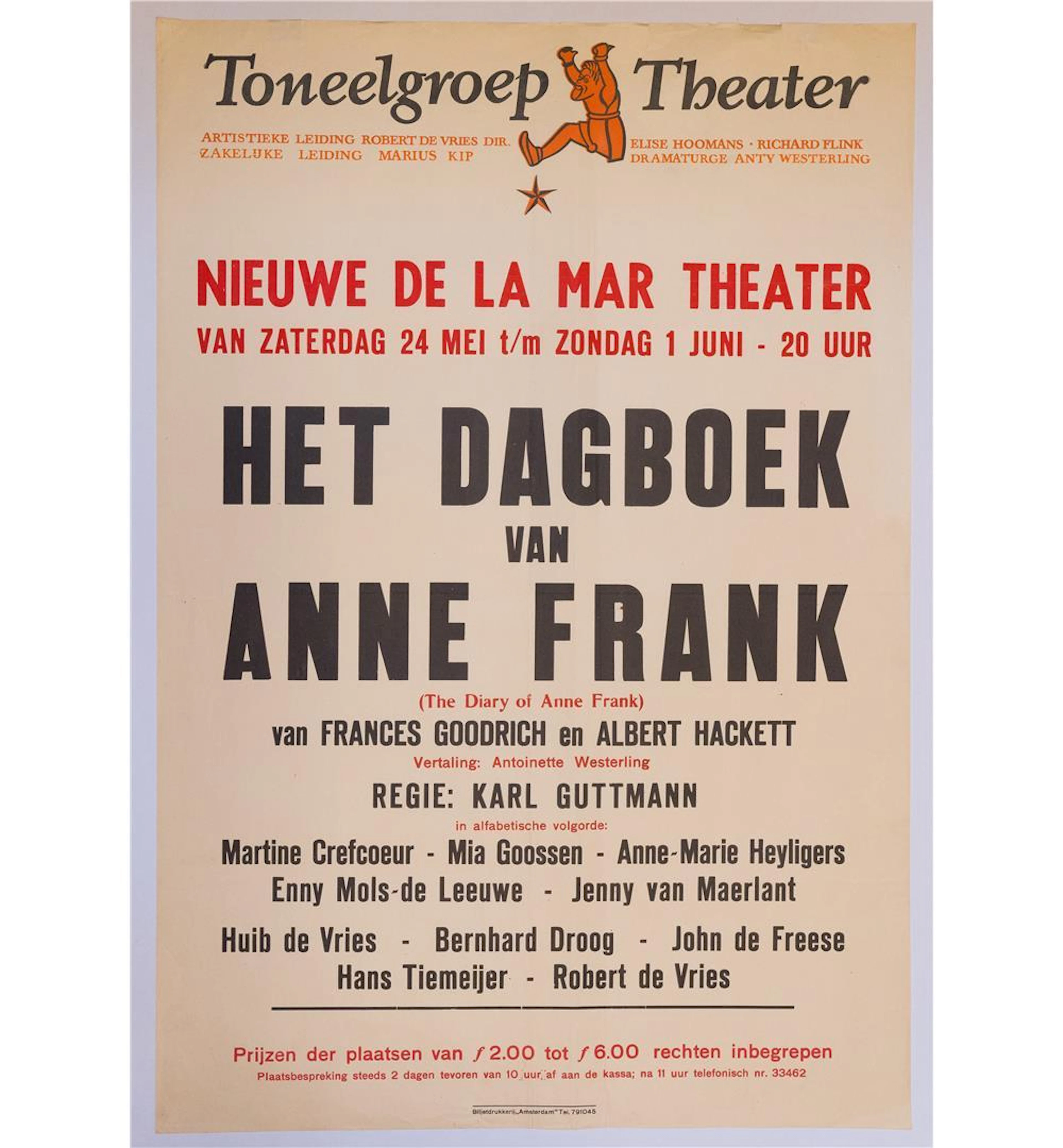 [POSTERS] [THEATRE] DUTCH THEATRE PRODUCTIONS, 21 POSTERS
