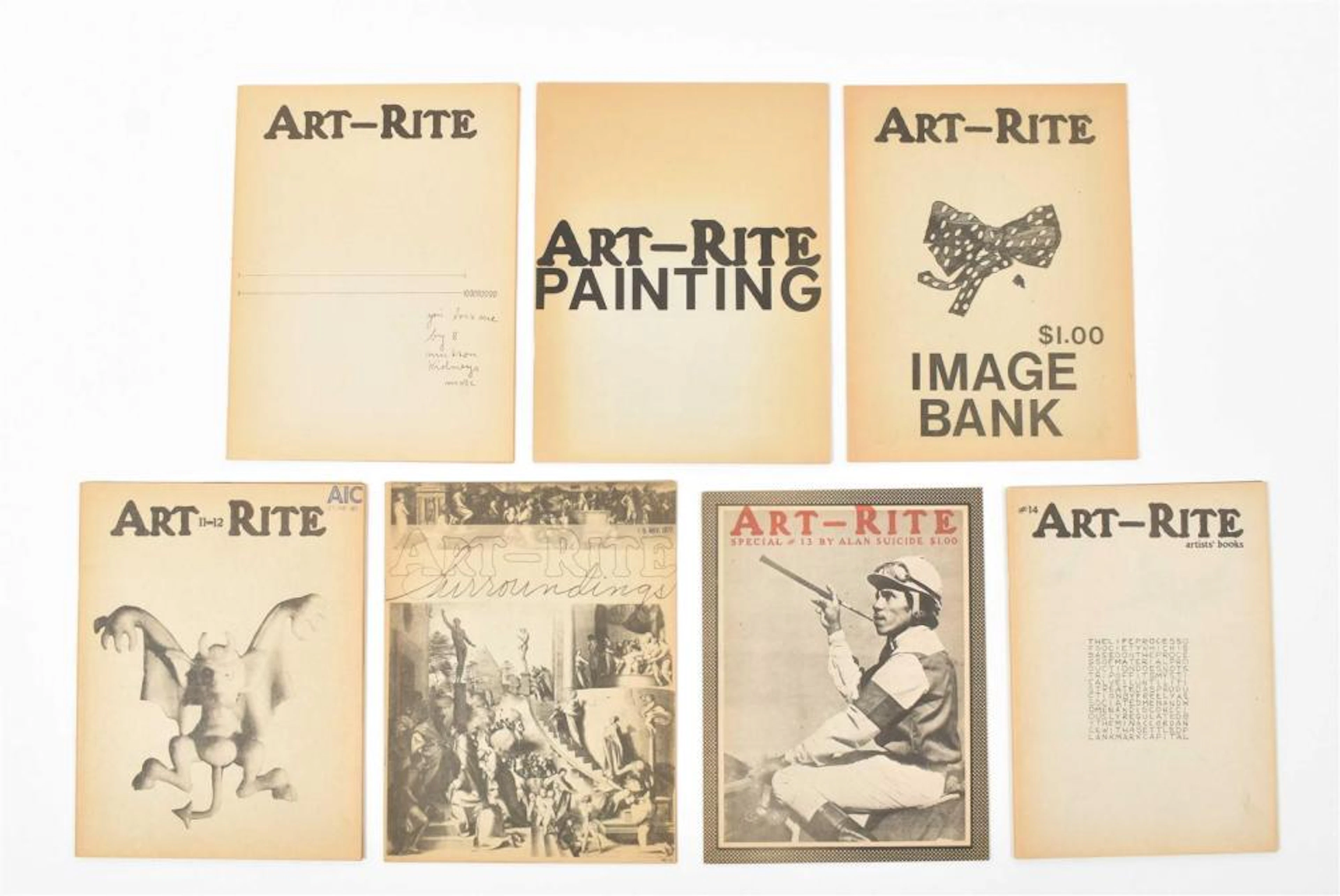ART-RITE SET OF 7 ISSUES, 1975-1978