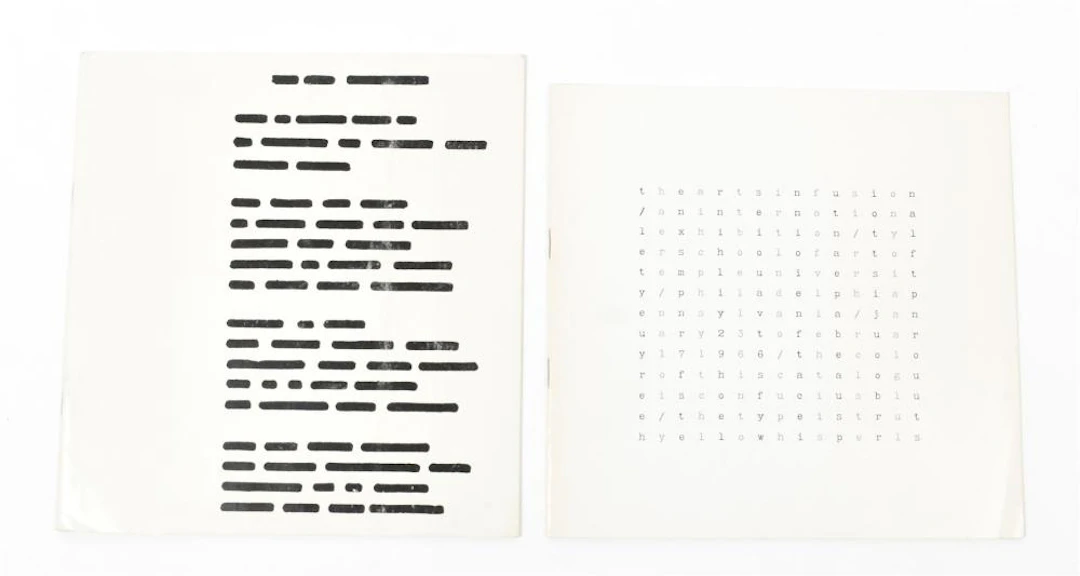 TWO RARE EARLY VISUAL POETRY CATALOGUES