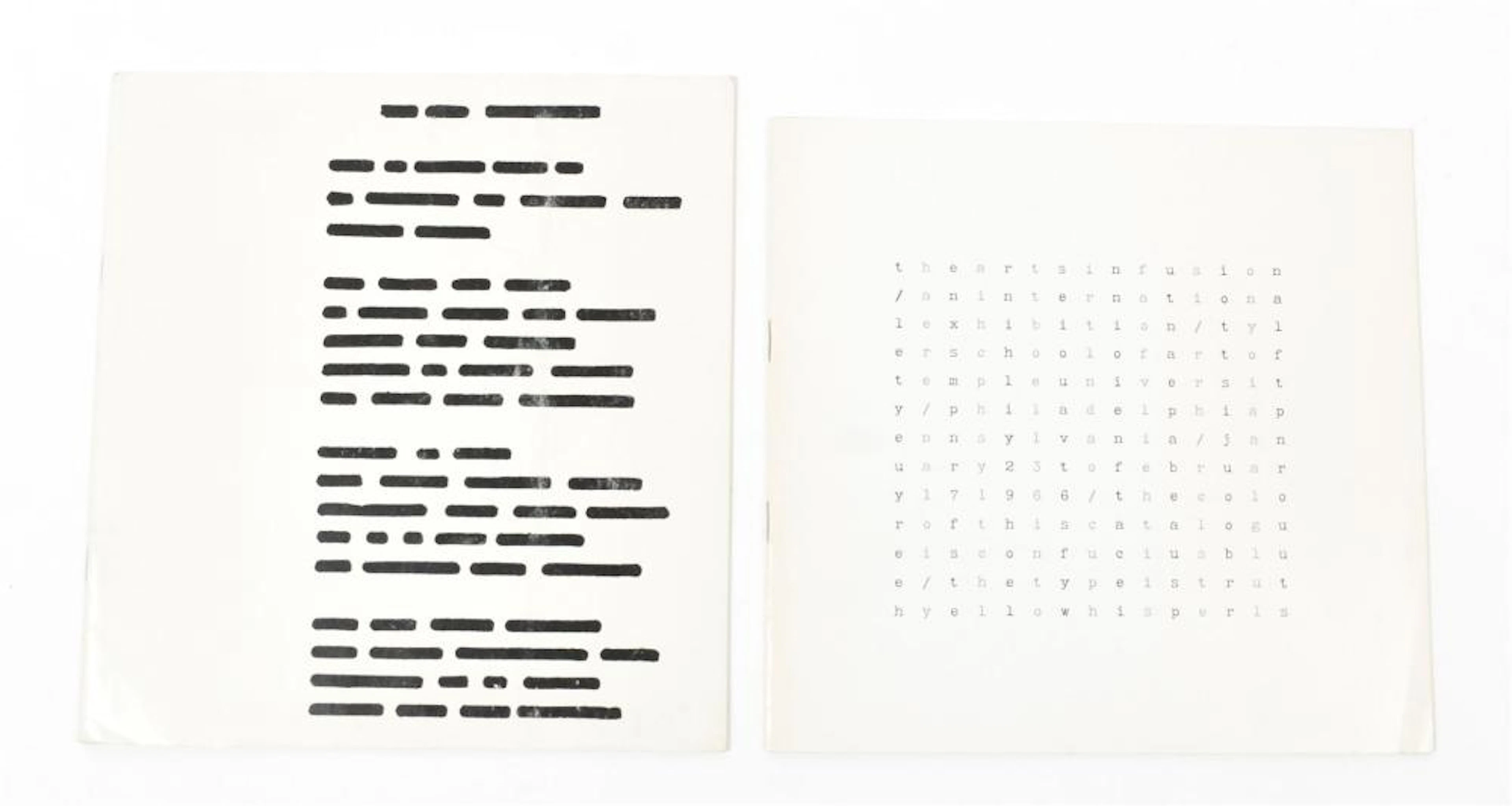 TWO RARE EARLY VISUAL POETRY CATALOGUES