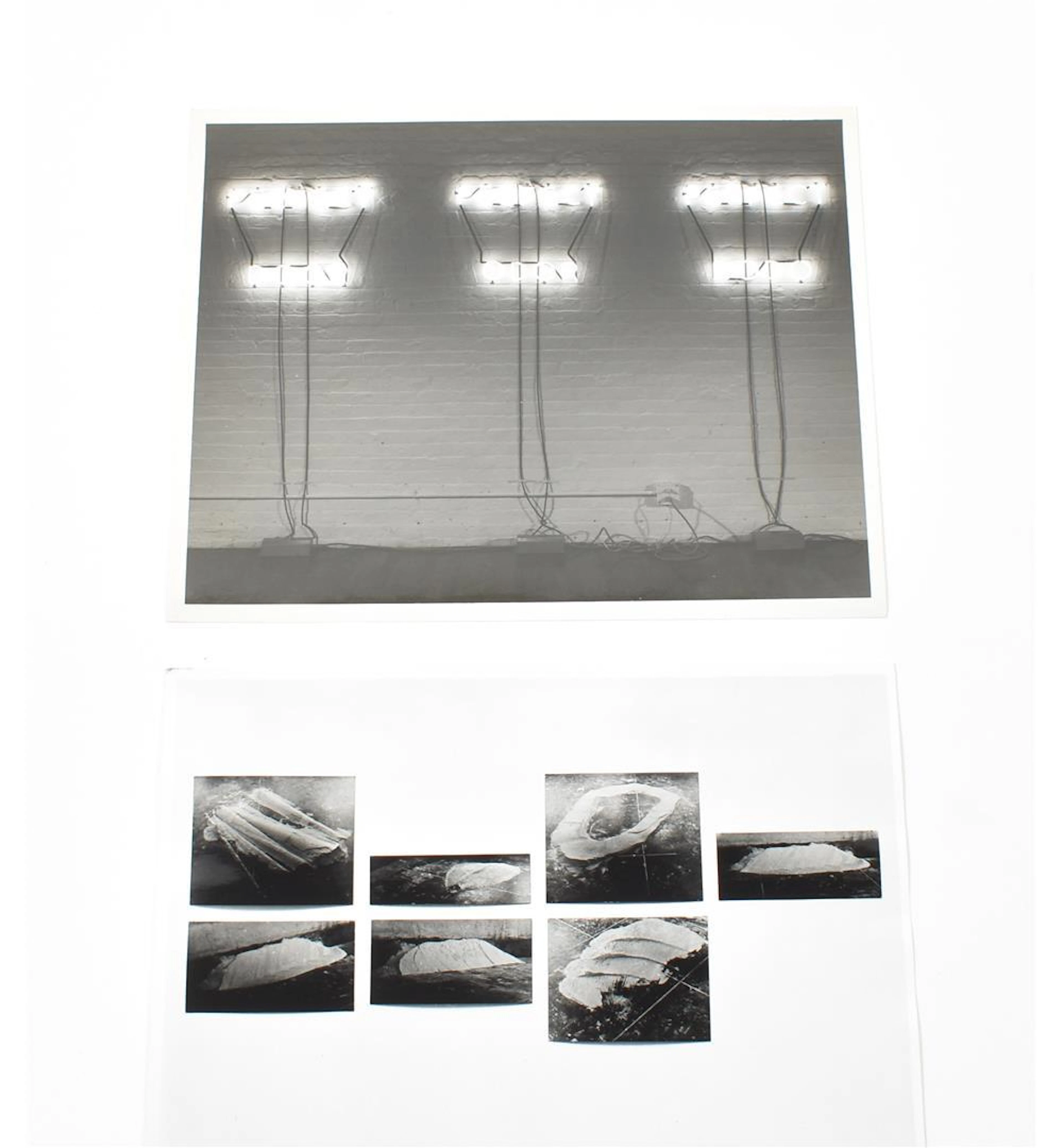 BRUCE NAUMAN, TWO B/W PHOTOS COURTESY LEO CASTELLI