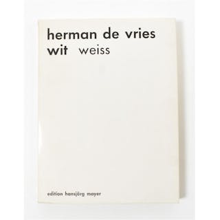 [1960S] HERMAN DE VRIES, WIT WEISS, 1967