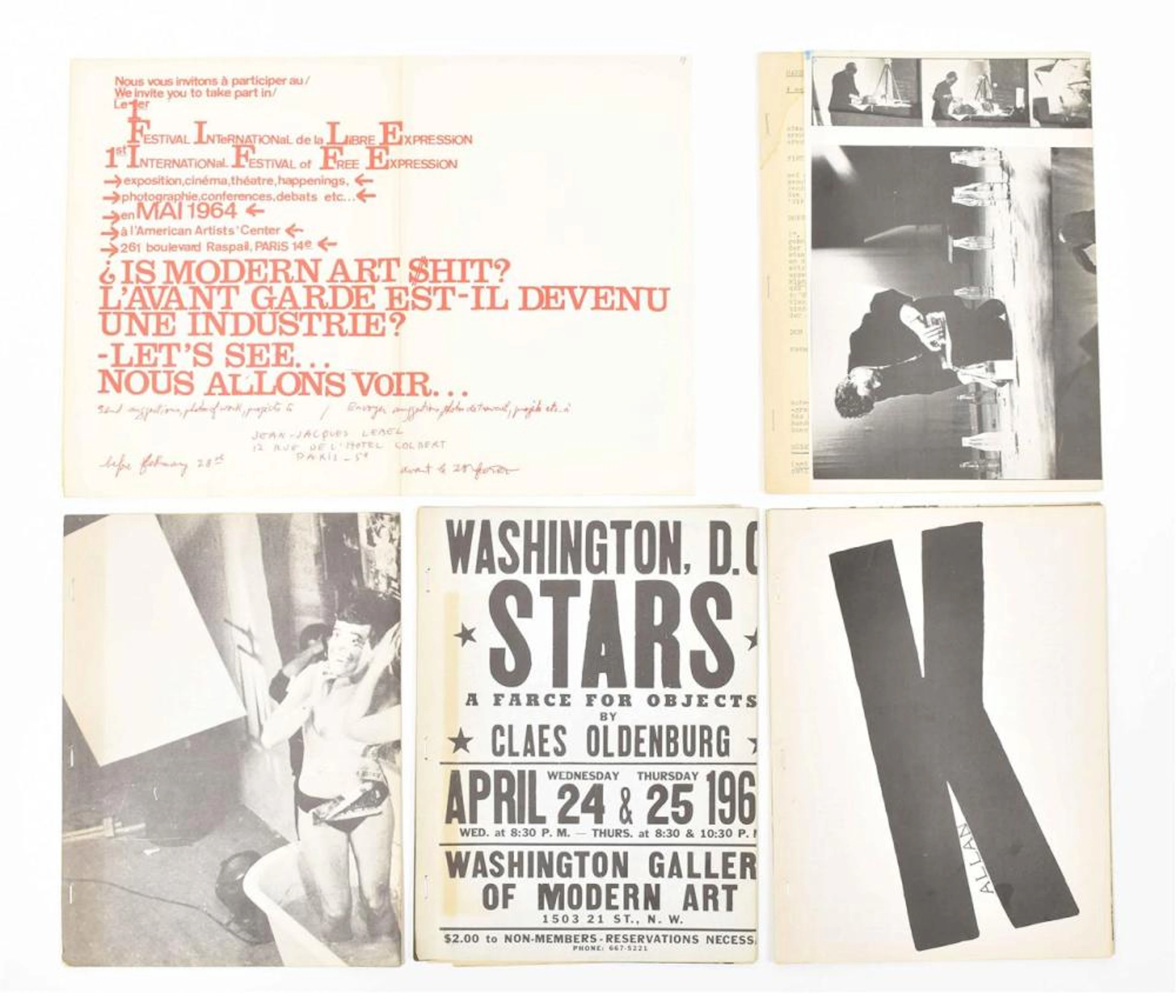 [FLUXUS] FOUR ITEMS FROM DÉ-COLL/AGE NO.4, JANUARY 1964