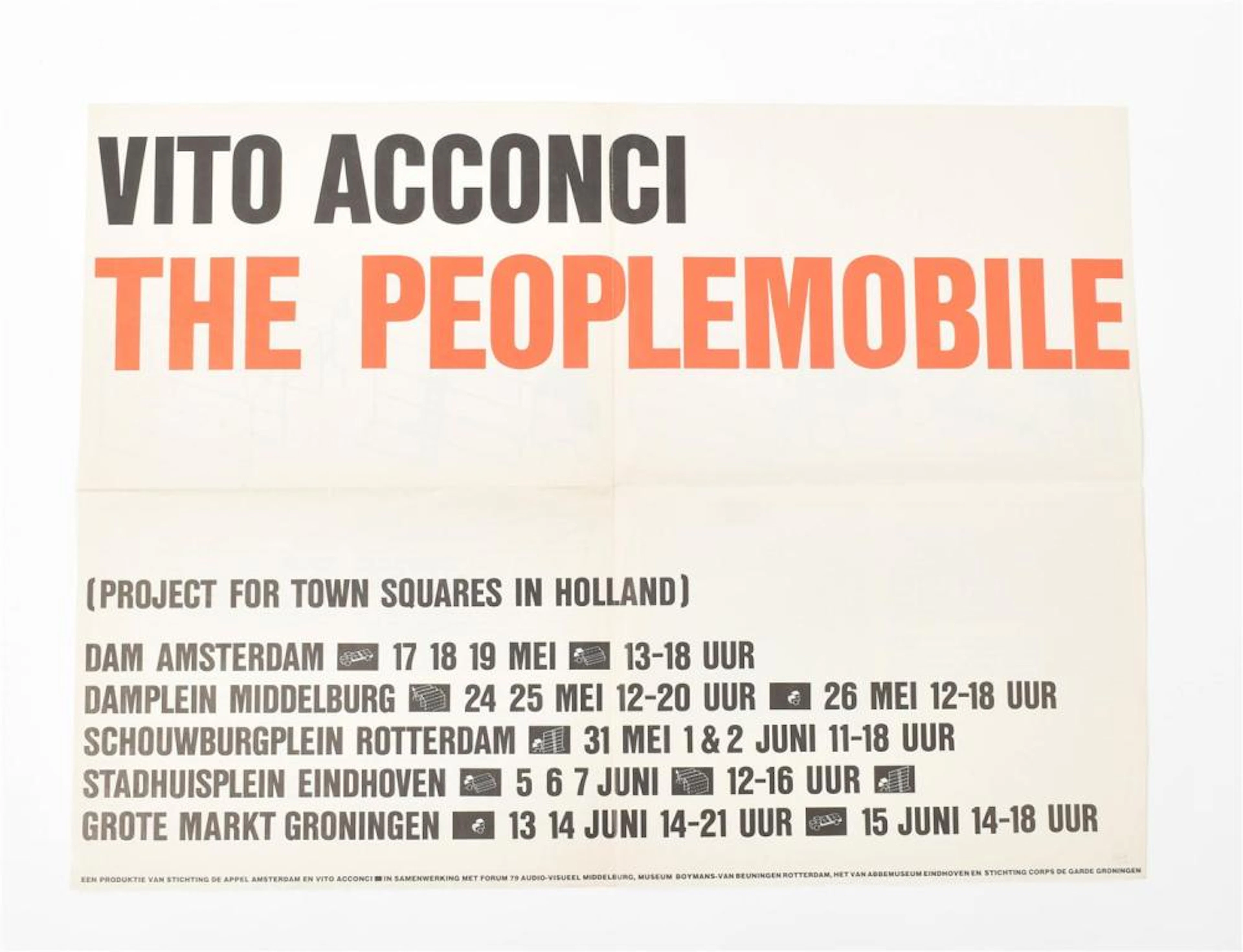 VITO ACCONCI, POSTER AND CARDS 1970-1979