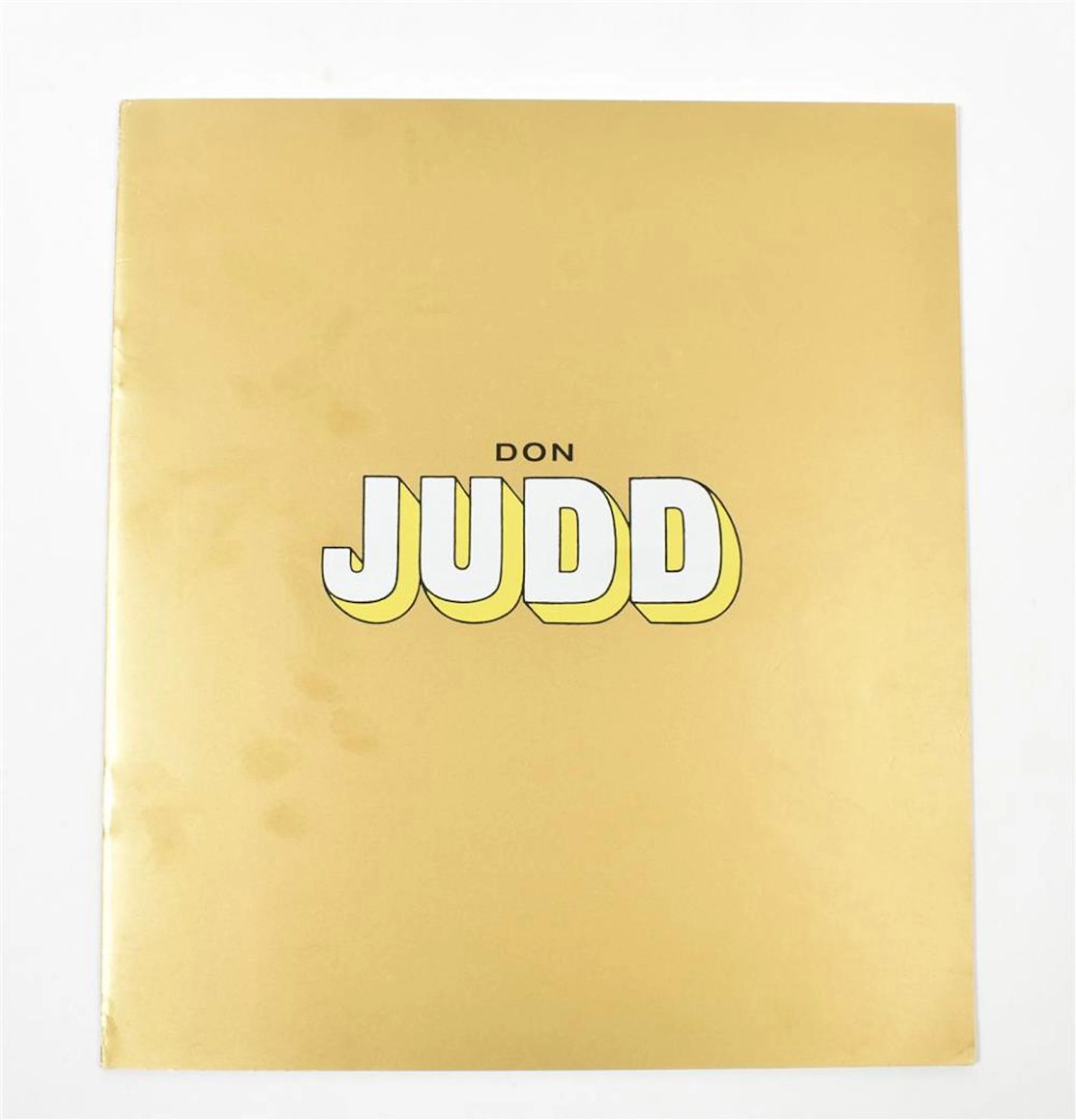 [1970S] DON JUDD. EINDHOVEN/LONDON, VAN ABBEMUSEUM/WHITECHAPEL ART GALLERY, 1970